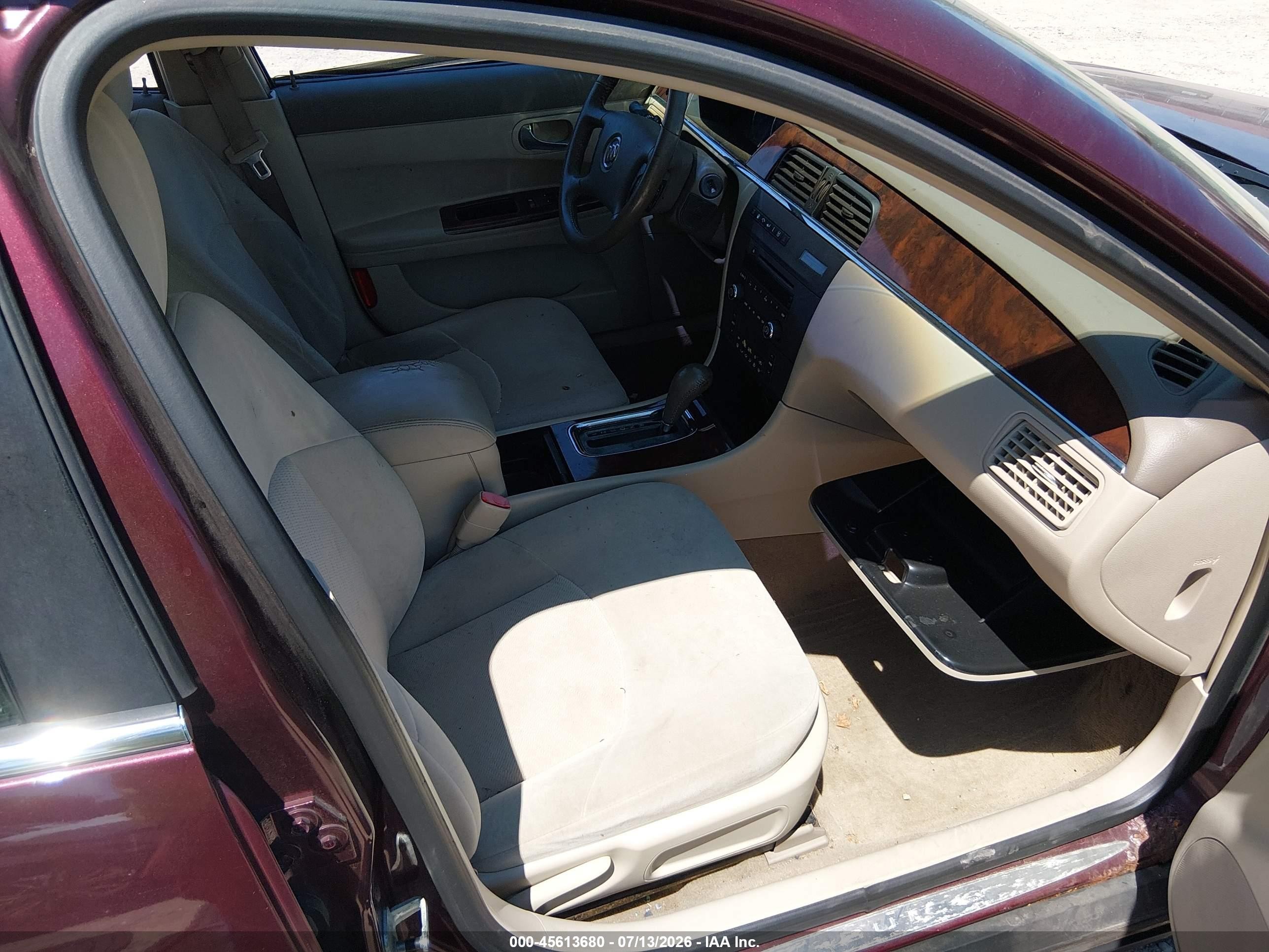 2007 Buick Lacrosse Cx Темно-бордовый vin: 2G4WC582471222698