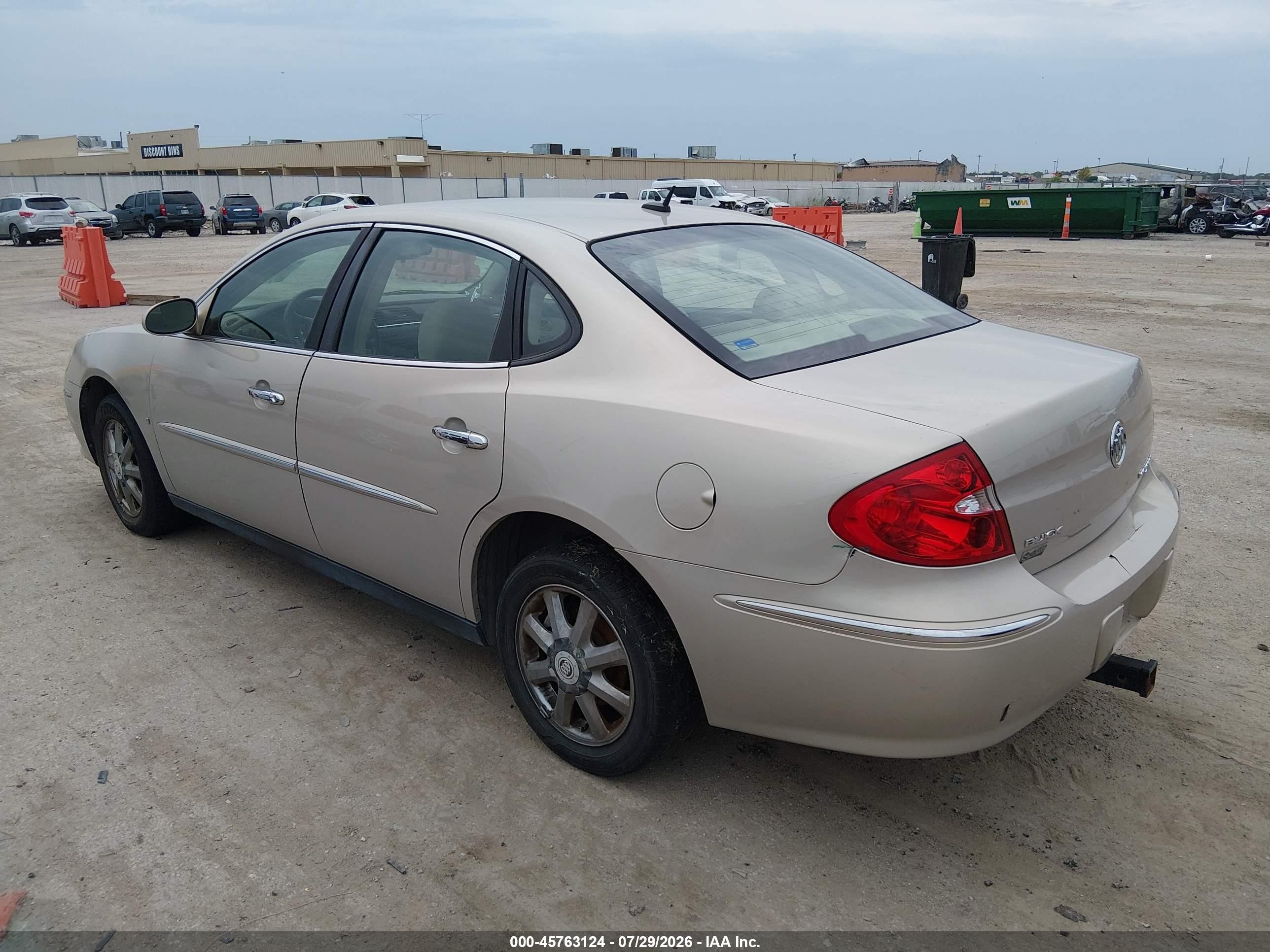 2008 Buick Lacrosse Cx Gold vin: 2G4WC582481193673