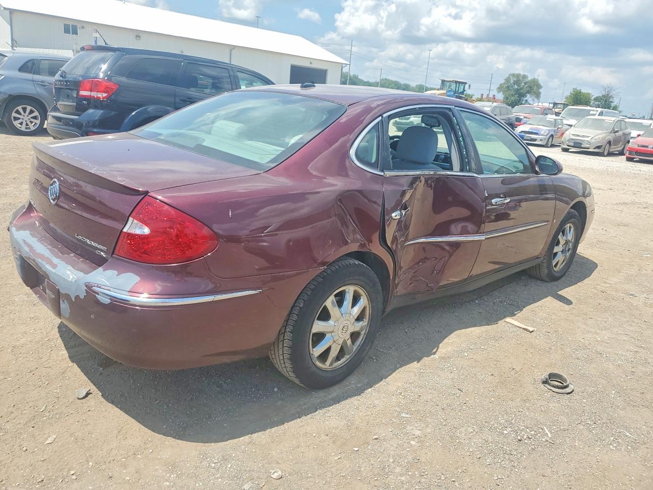 2007 Buick Lacrosse Cx Burgundy vin: 2G4WC582571216702