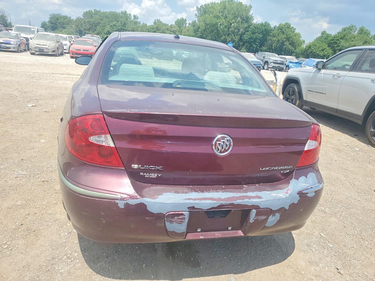 2007 Buick Lacrosse Cx Burgundy vin: 2G4WC582571216702