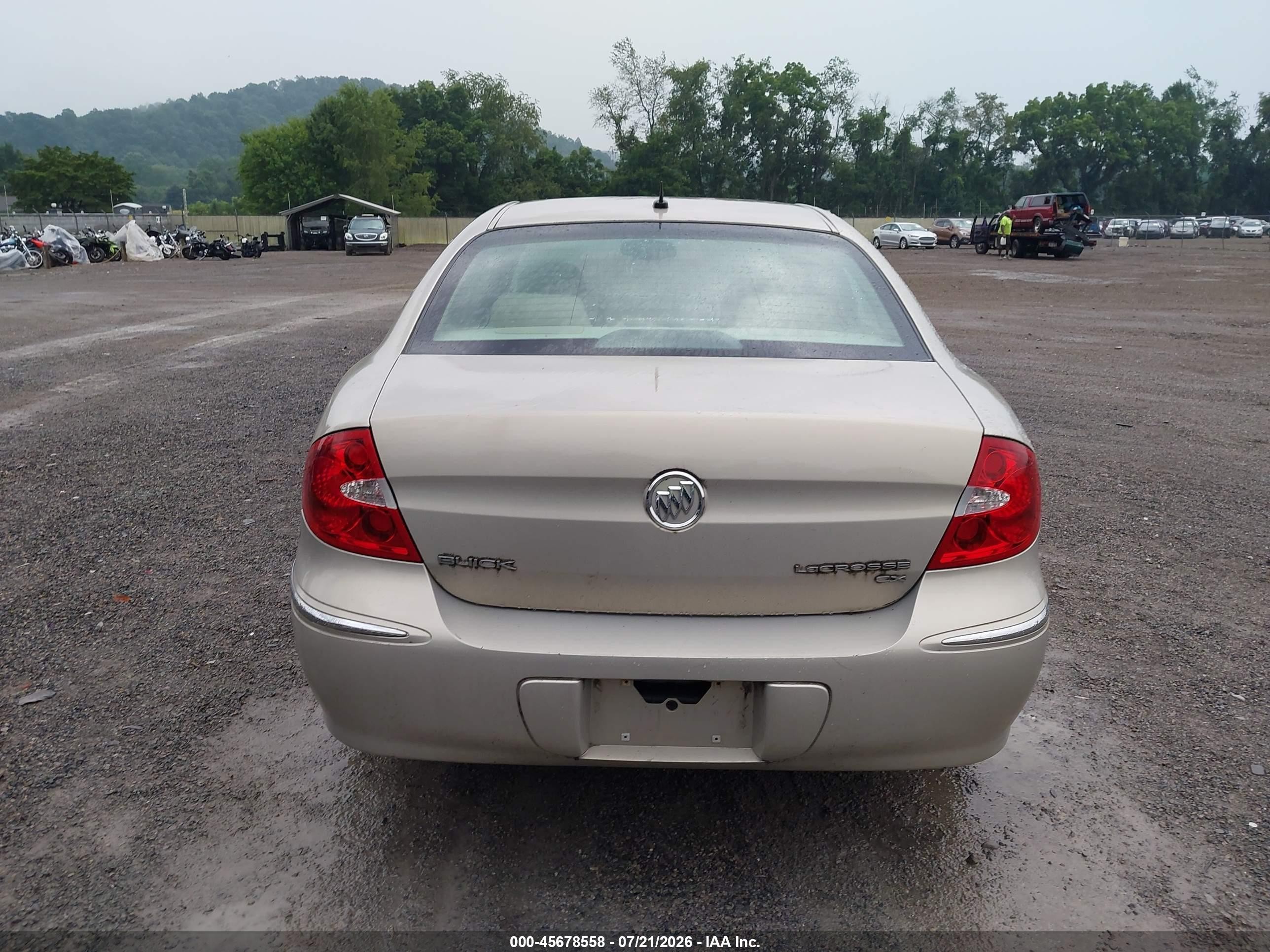 2008 Buick Lacrosse Cx Brown vin: 2G4WC582581137855