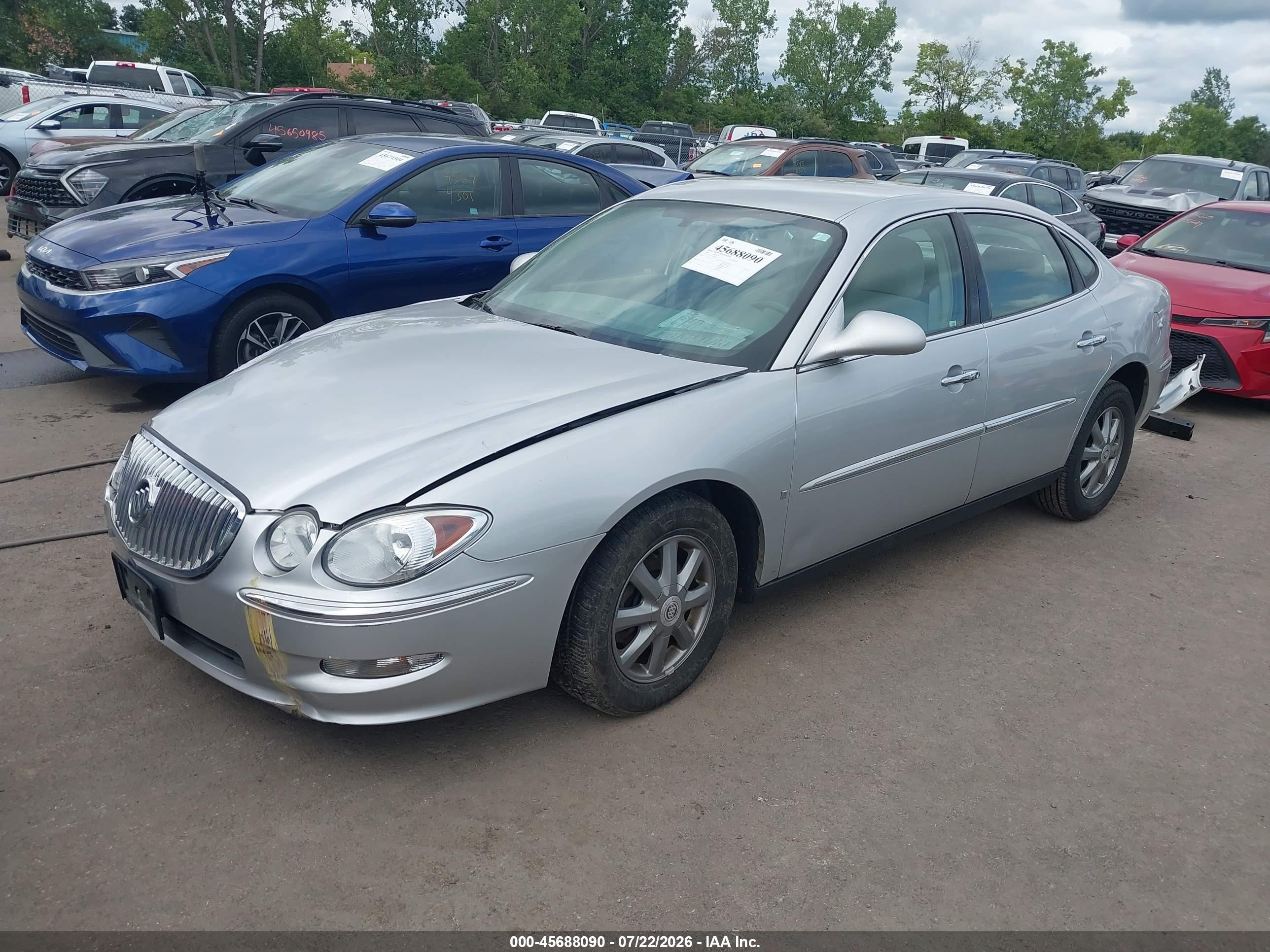 2009 Buick Lacrosse Cx Silver vin: 2G4WC582591266860