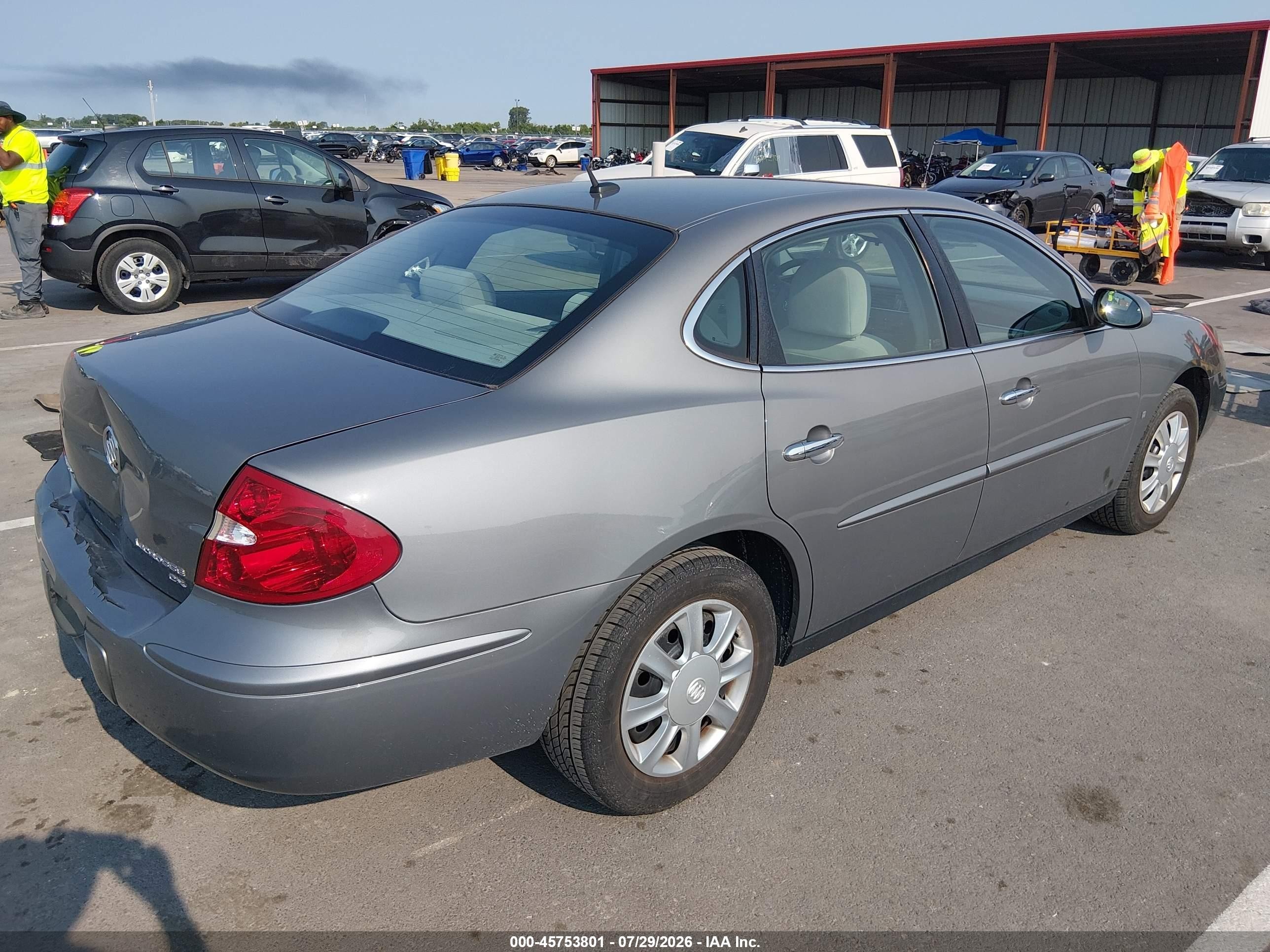 2007 Buick Lacrosse Cx Серый vin: 2G4WC582671243147