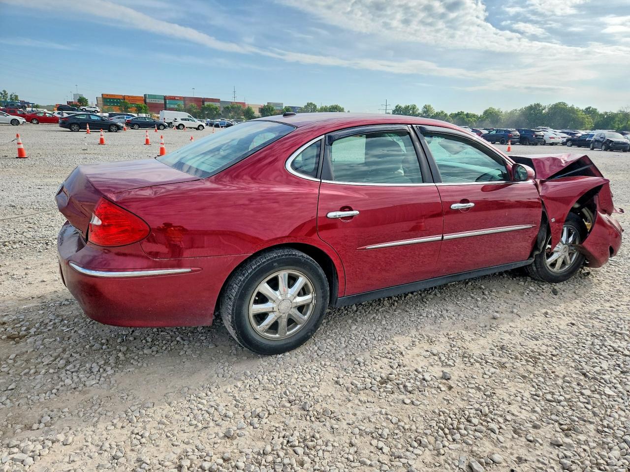 2007 Buick Lacrosse Cx Burgundy vin: 2G4WC582771237034