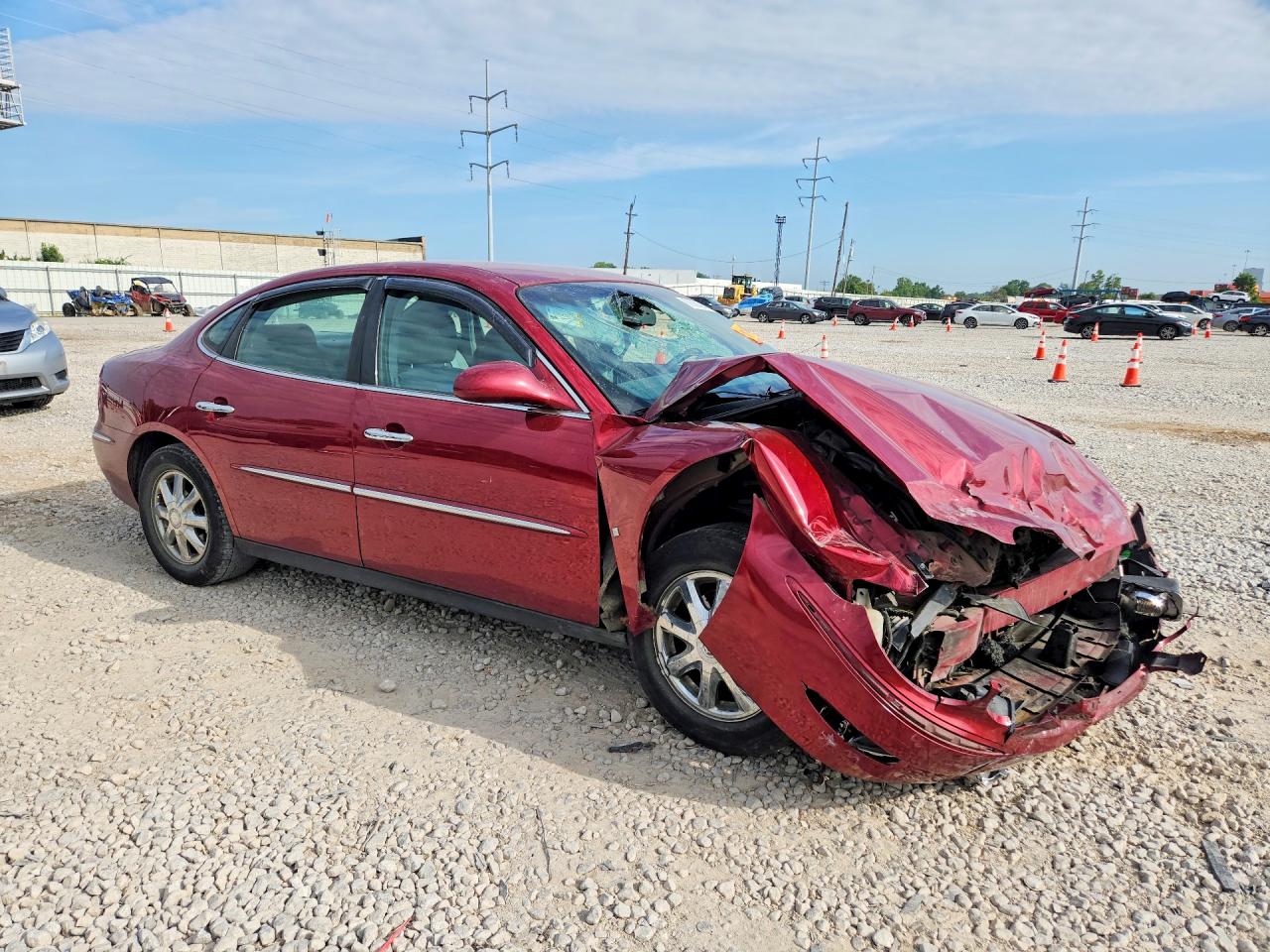 2007 Buick Lacrosse Cx Burgundy vin: 2G4WC582771237034
