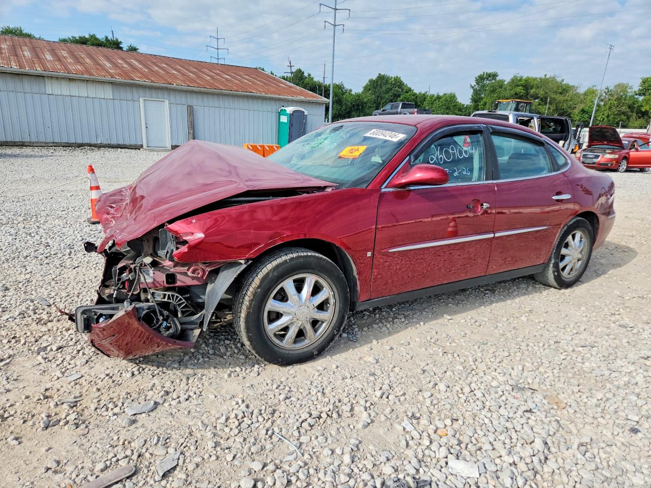 2007 Buick Lacrosse Cx Burgundy vin: 2G4WC582771237034