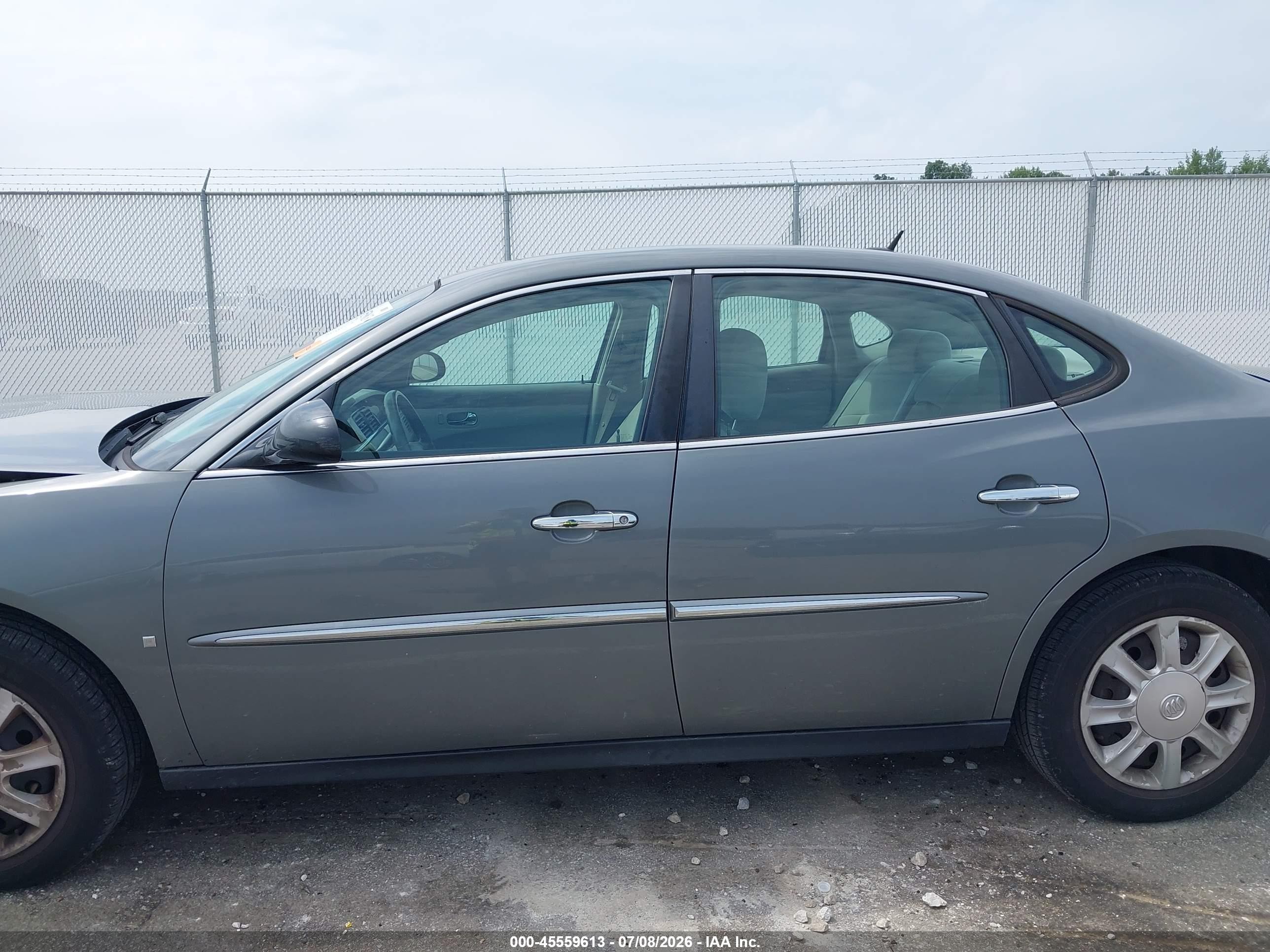 2008 Buick Lacrosse Cx Gray vin: 2G4WC582781239240