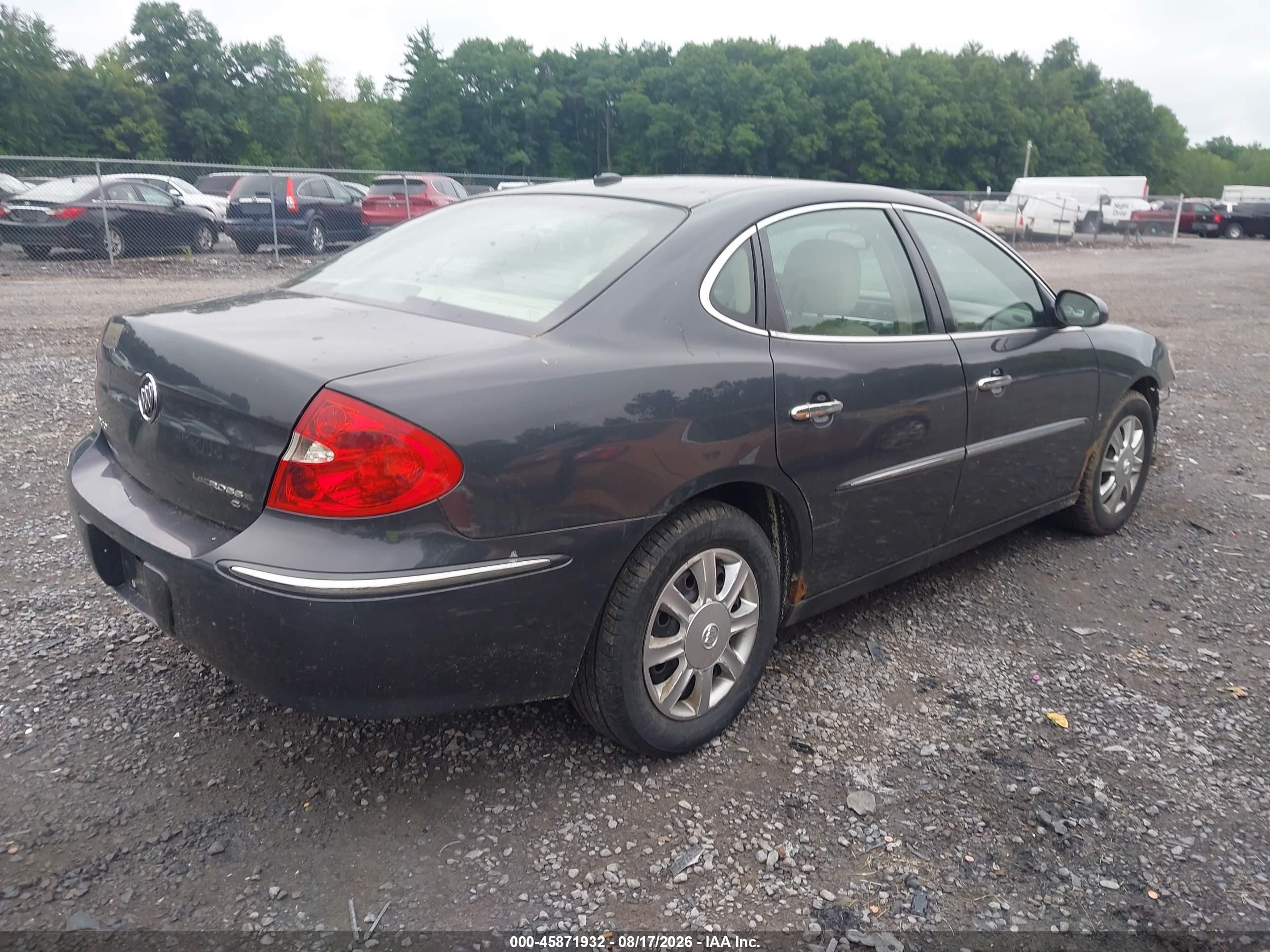 2008 Buick Lacrosse Cx Blue vin: 2G4WC582881376168