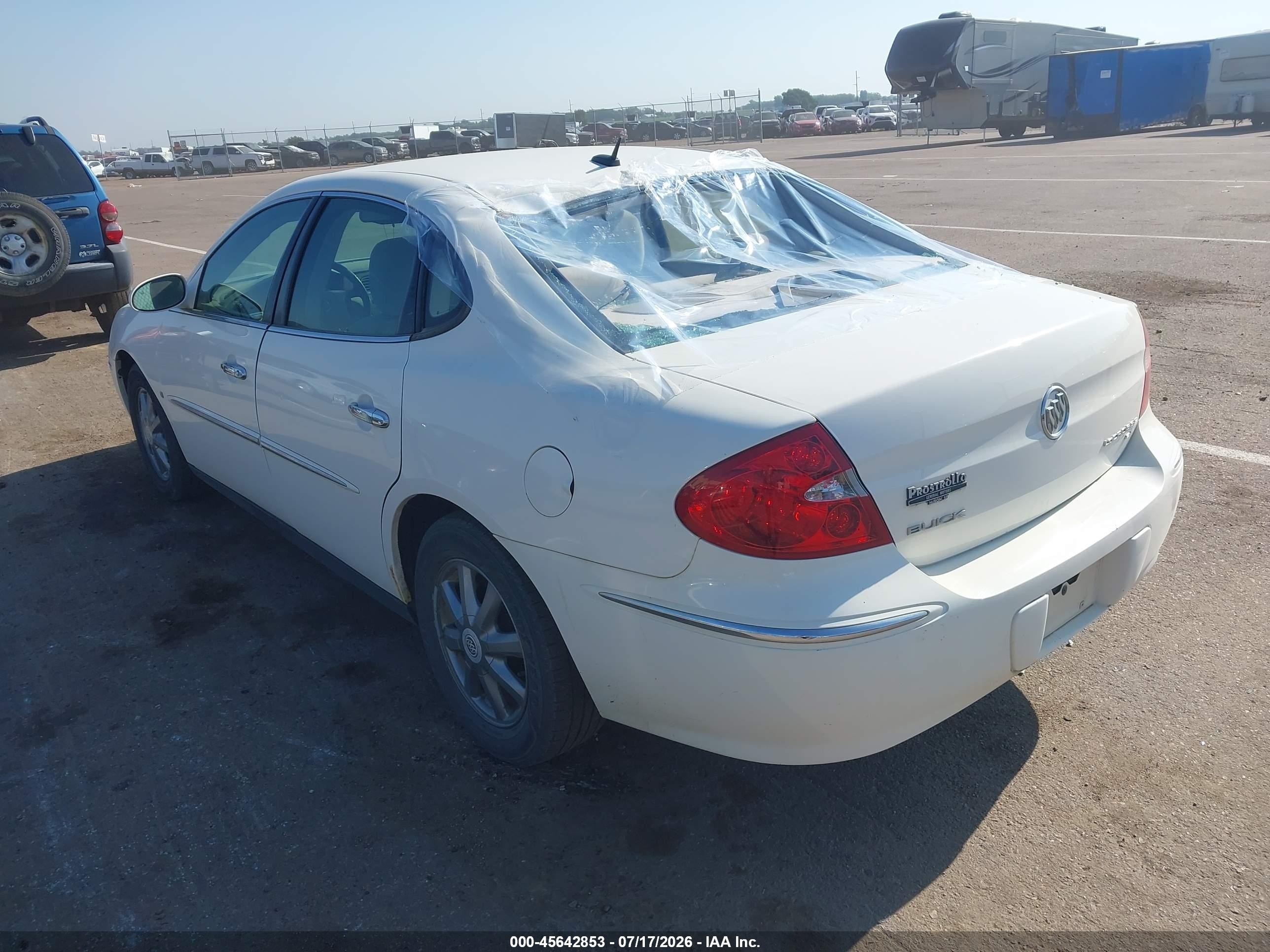 2009 Buick Lacrosse Cx White vin: 2G4WC582891265007
