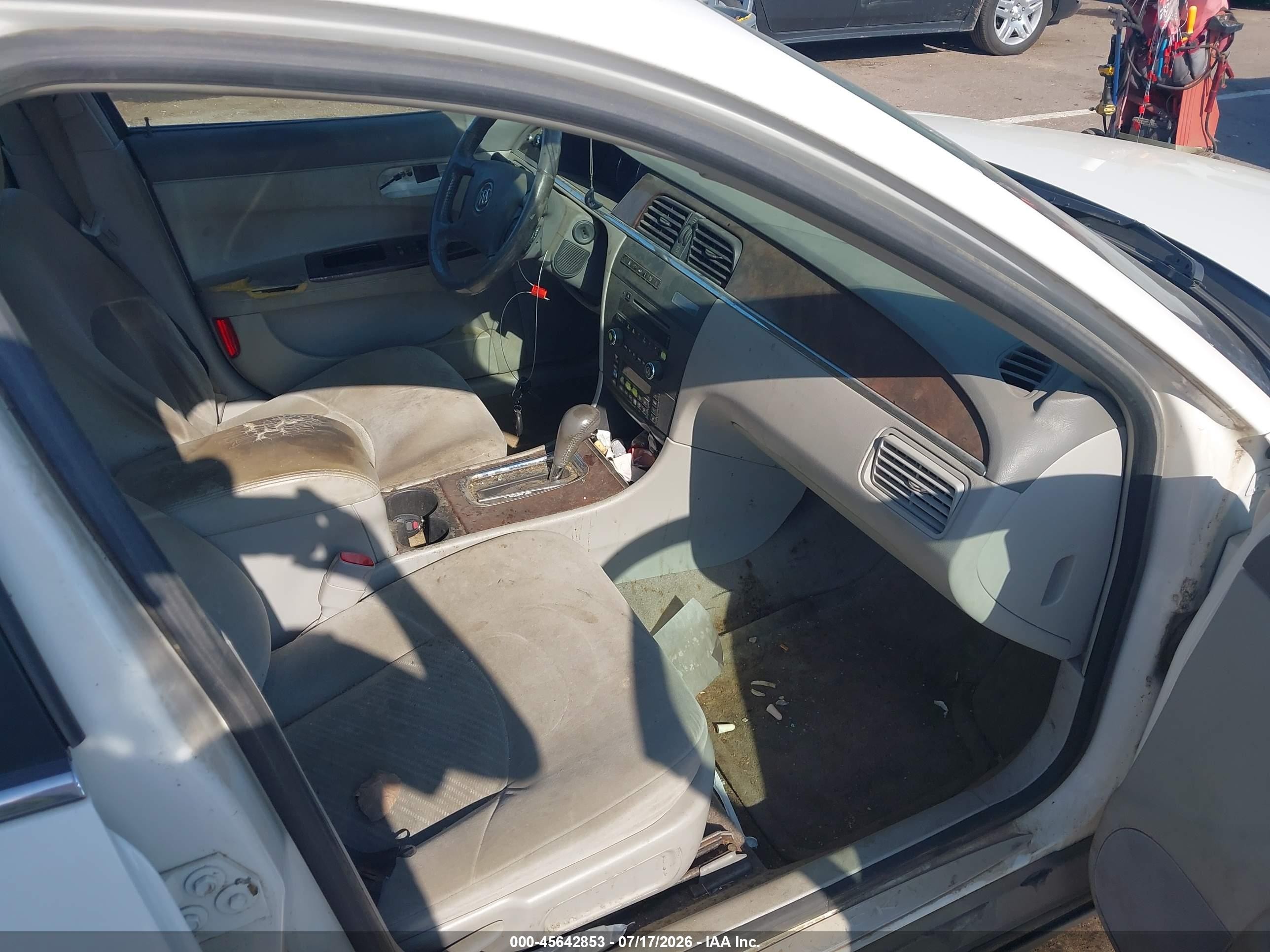 2009 Buick Lacrosse Cx White vin: 2G4WC582891265007