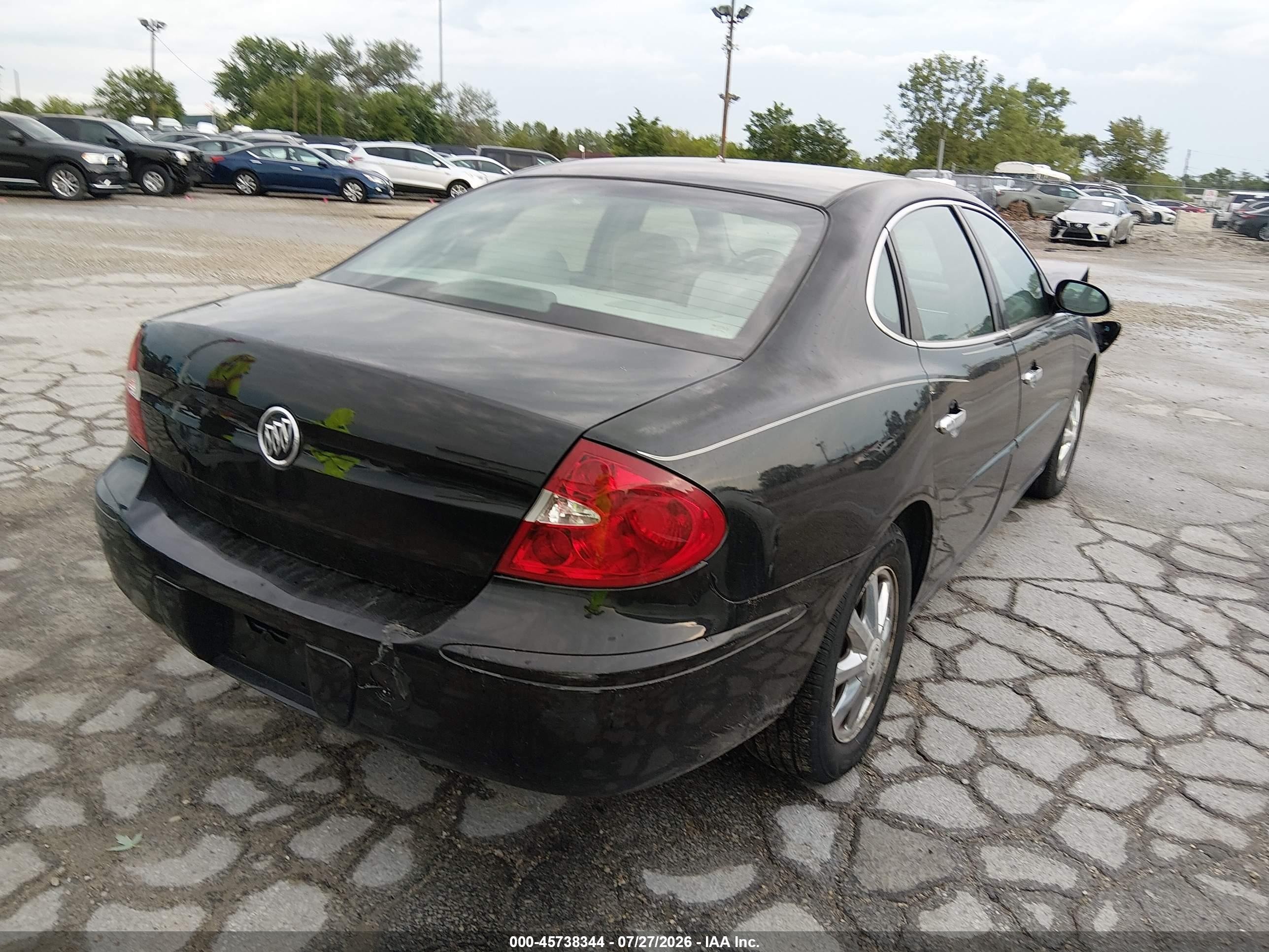2007 Buick Lacrosse Cx Black vin: 2G4WC582971100483