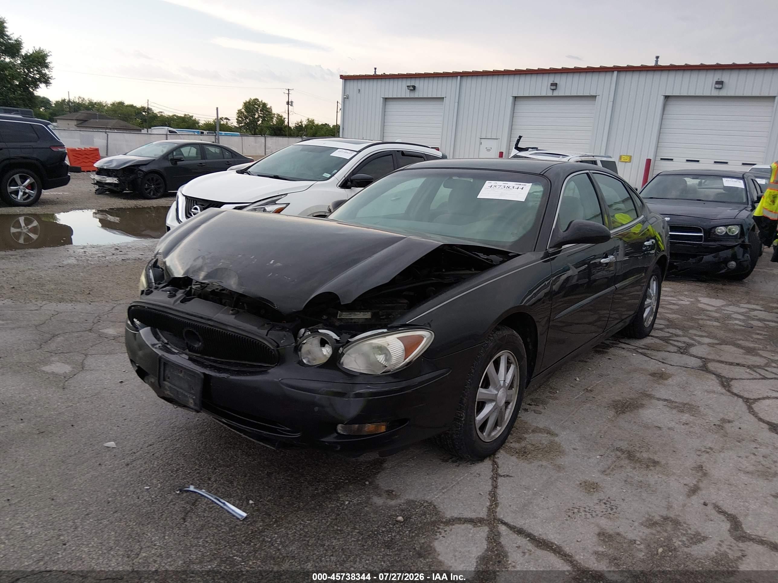 2007 Buick Lacrosse Cx Black vin: 2G4WC582971100483