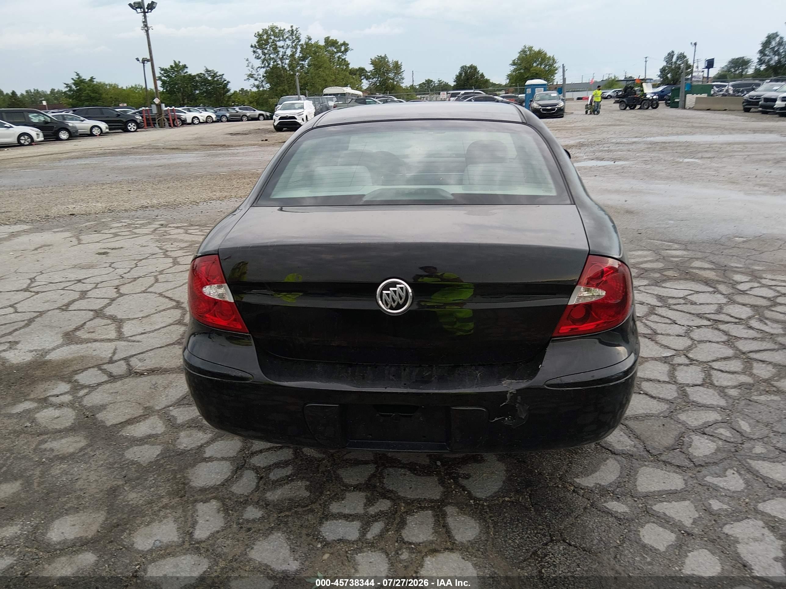 2007 Buick Lacrosse Cx Black vin: 2G4WC582971100483