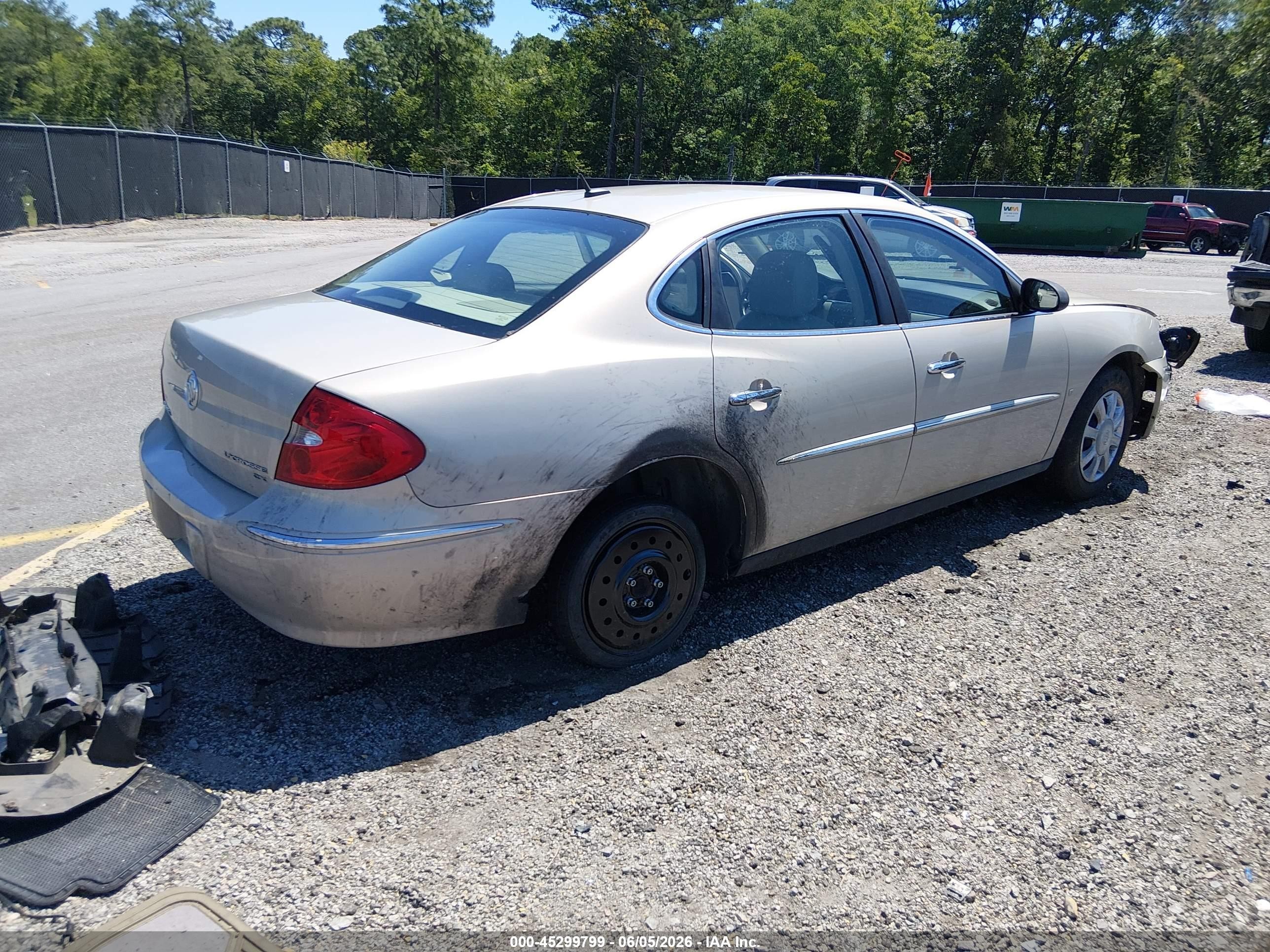 2008 Buick Lacrosse Cx Cream vin: 2G4WC582981197055