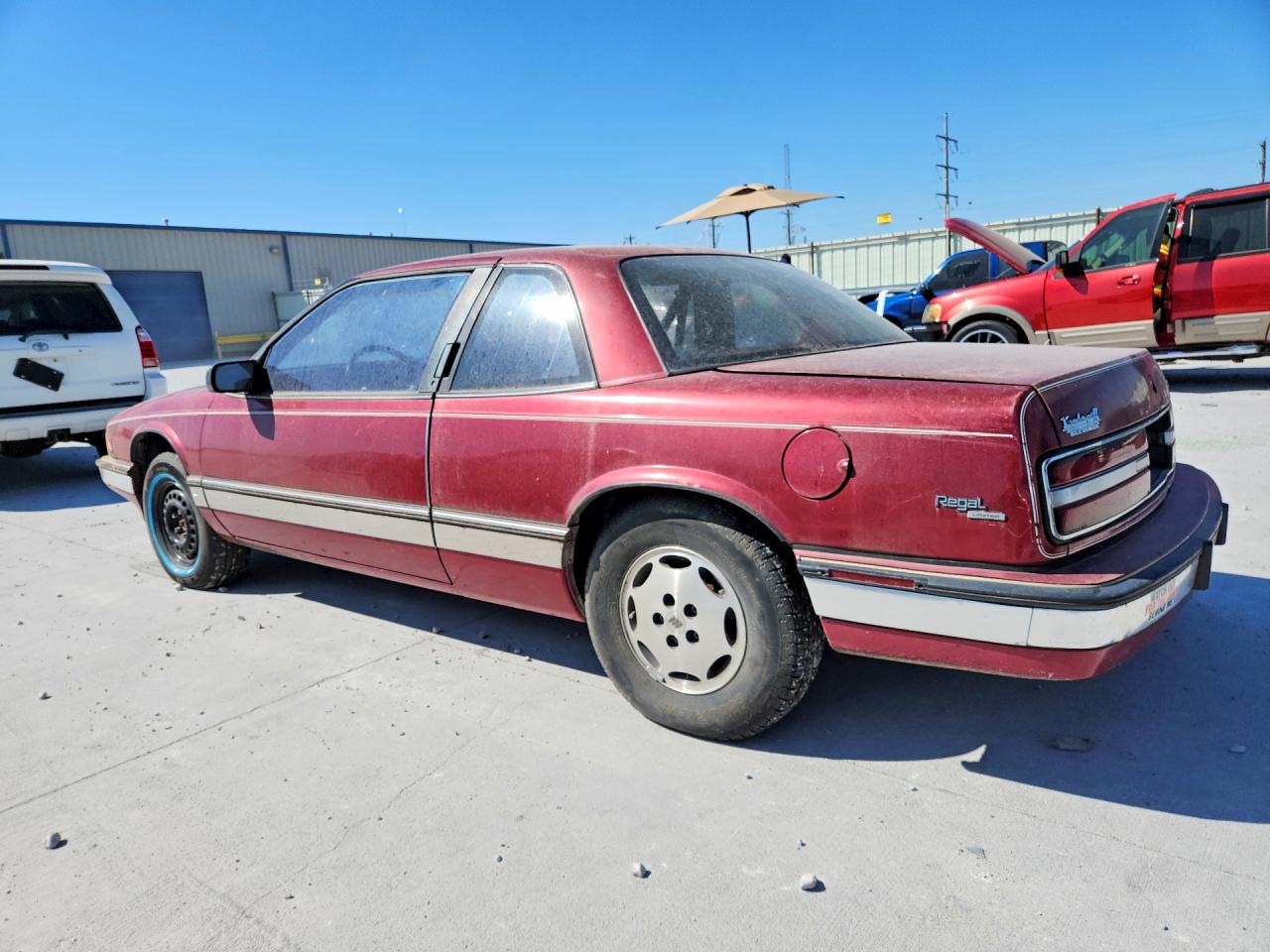 1989 Buick Regal Limited Burgundy vin: 2G4WD14T4K1484427