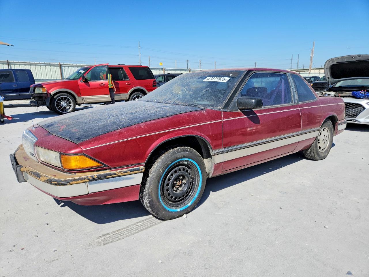 1989 Buick Regal Limited Burgundy vin: 2G4WD14T4K1484427