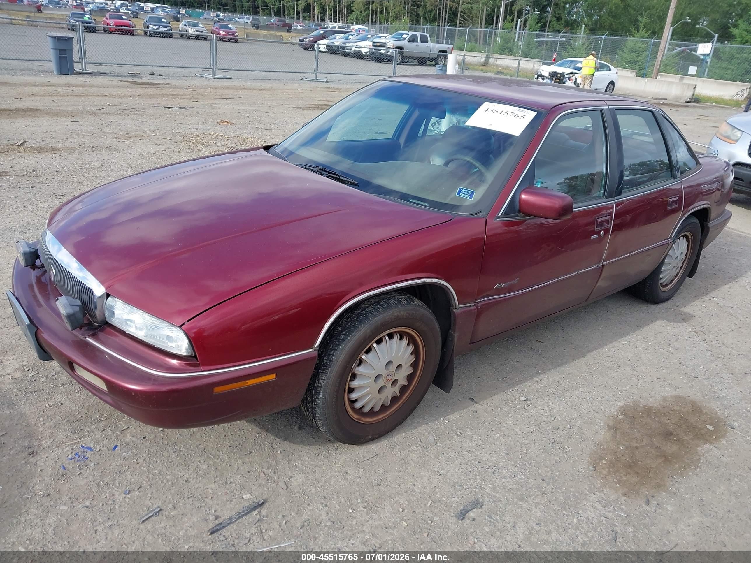 1996 Buick Regal Limited Red vin: 2G4WD52K5T1403079
