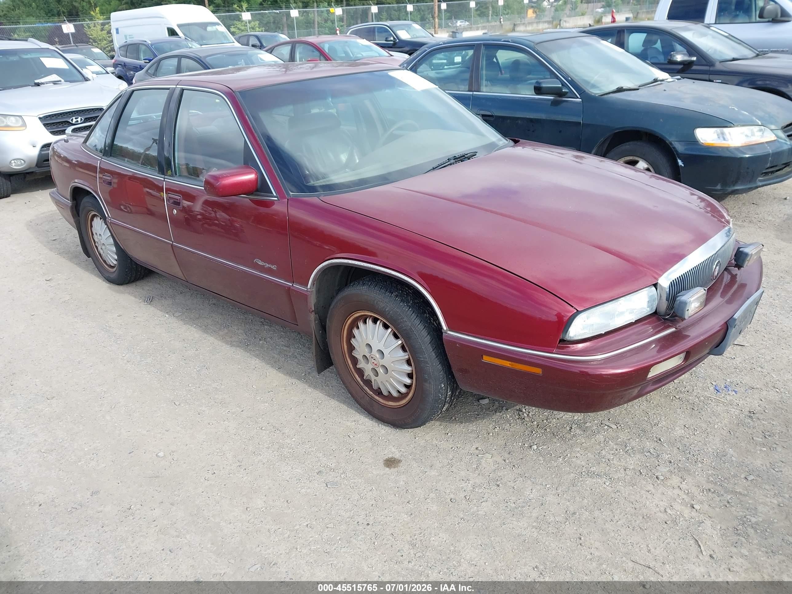 1996 Buick Regal Limited Red vin: 2G4WD52K5T1403079