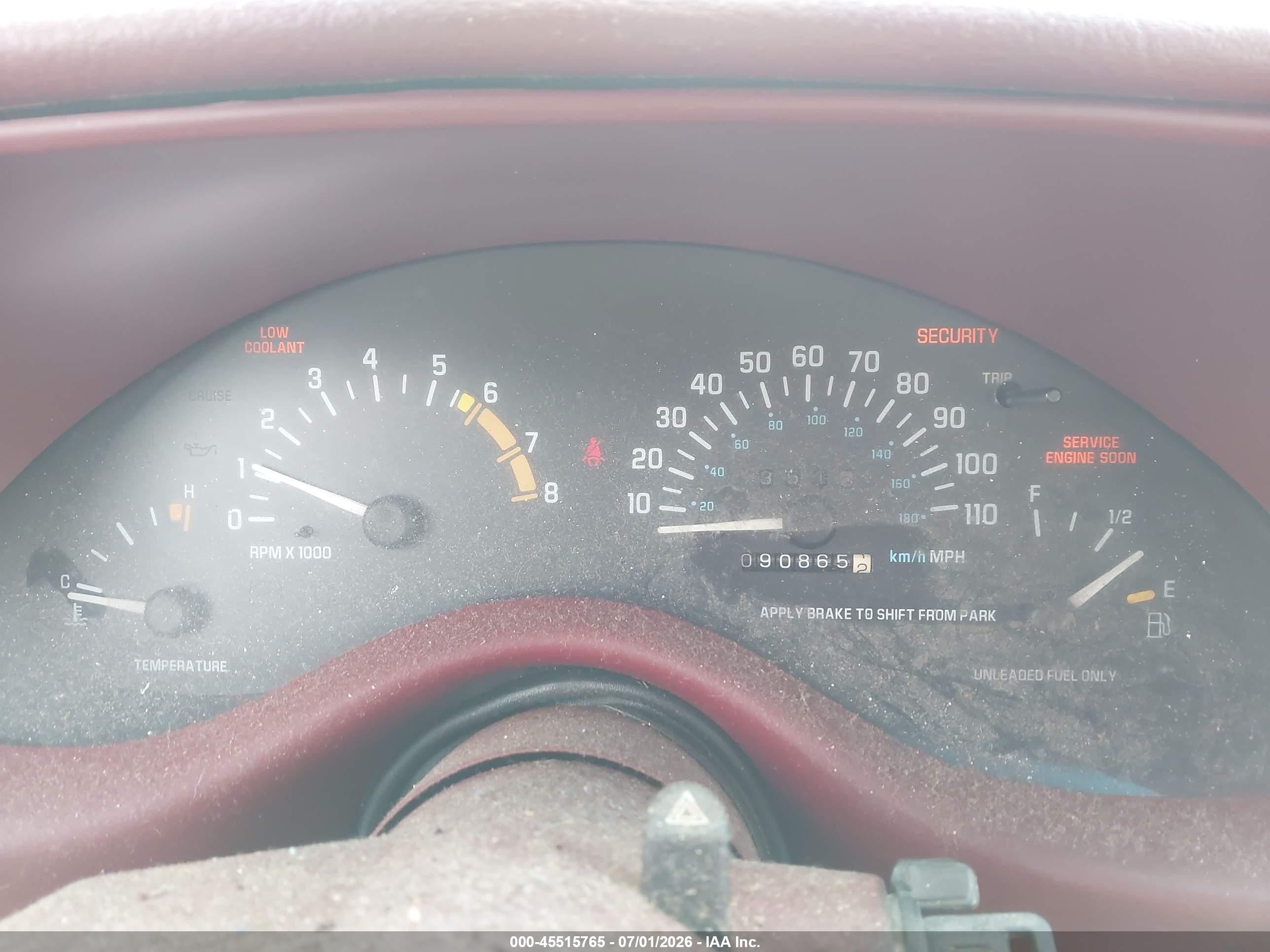 1996 Buick Regal Limited Red vin: 2G4WD52K5T1403079