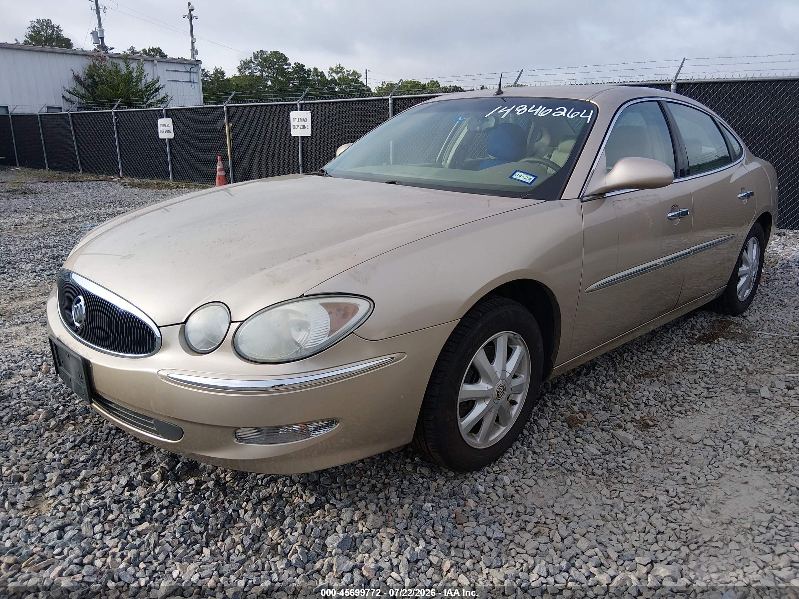 2005 Buick Lacrosse Cxl Gold vin: 2G4WD532151277739