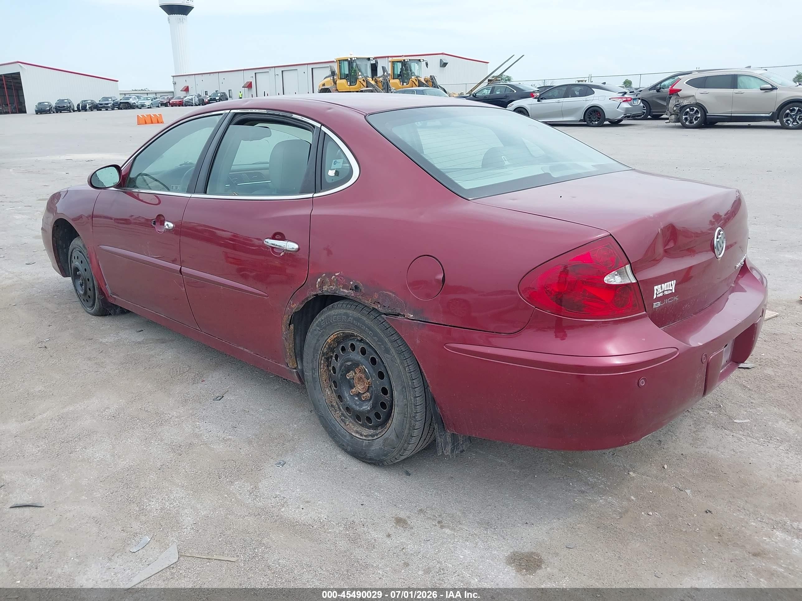 2005 Buick Lacrosse Cxl Maroon vin: 2G4WD532551143476