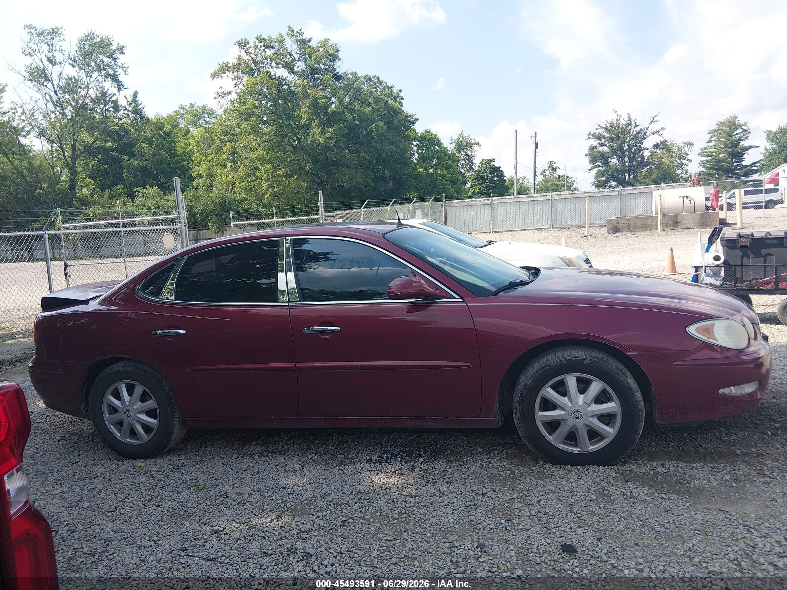 2005 Buick Lacrosse Cxl Красный vin: 2G4WD532551261415
