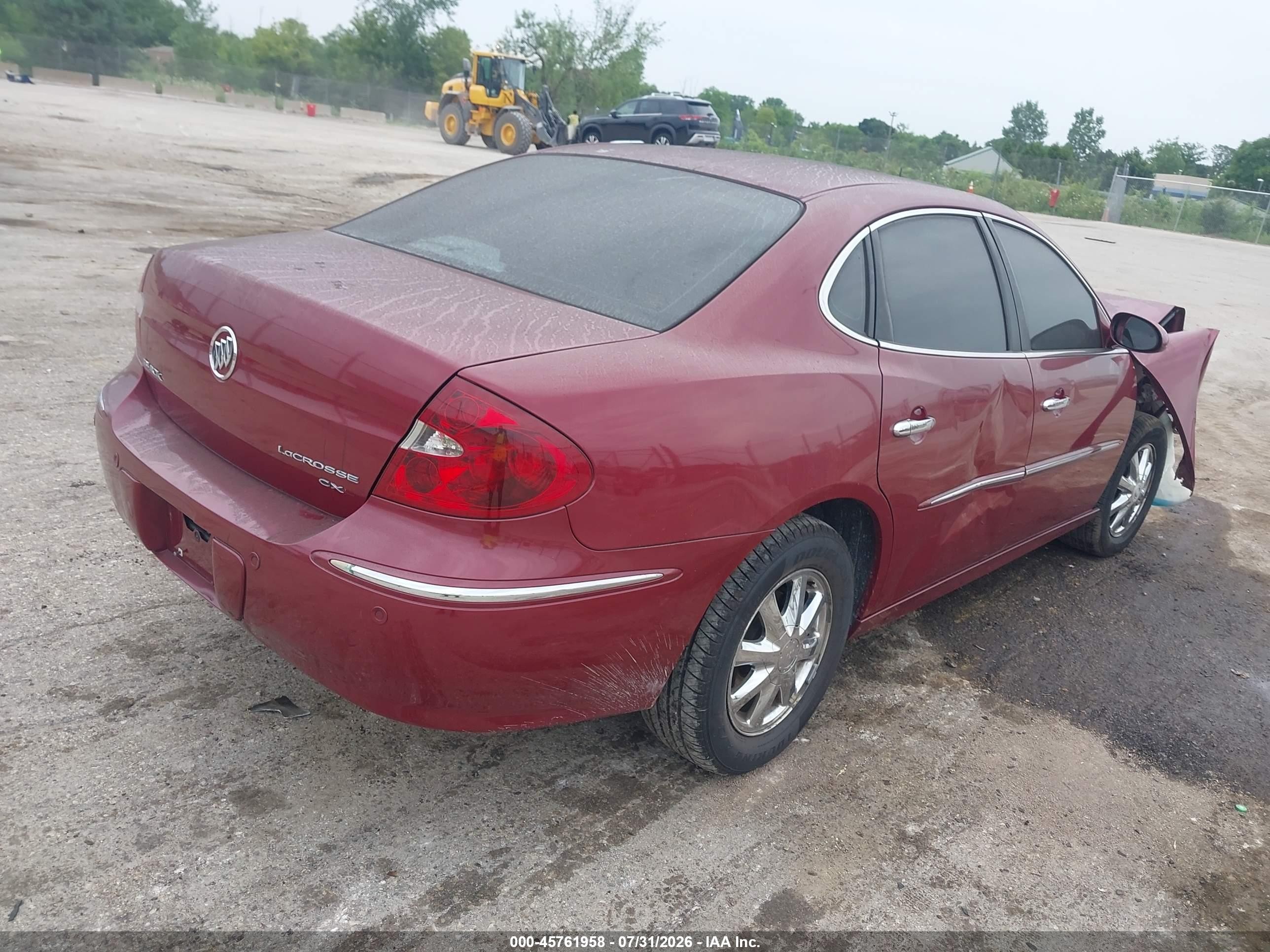 2005 Buick Lacrosse Cxl Maroon vin: 2G4WD532651330063