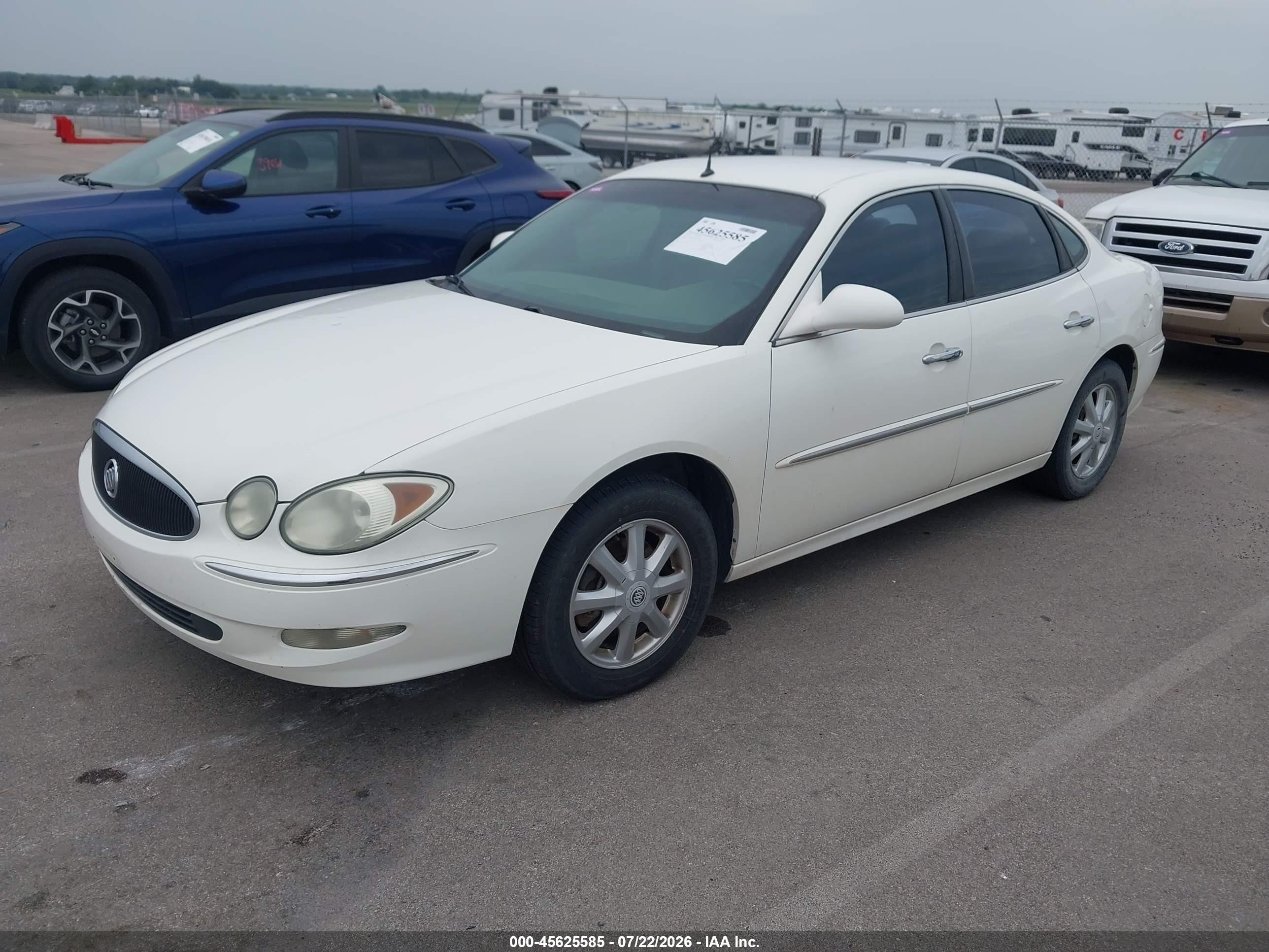 2005 Buick Lacrosse Cxl White vin: 2G4WD532751277941