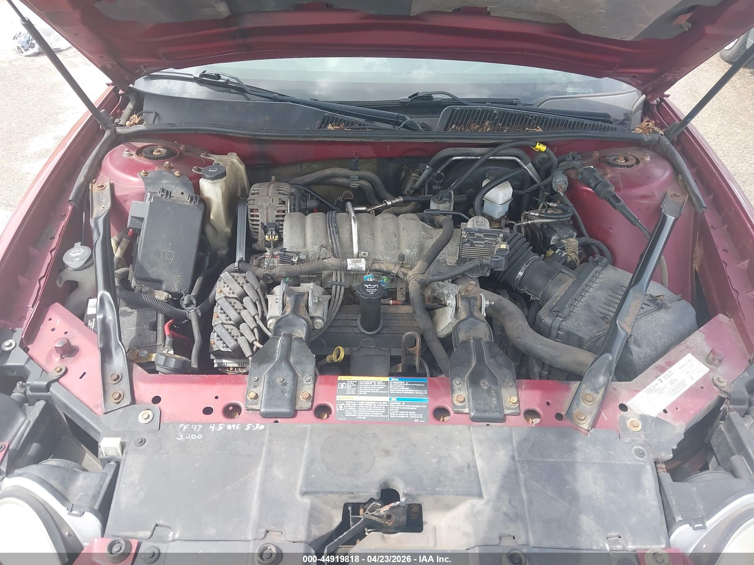 2005 Buick Lacrosse Cxl Red vin: 2G4WD532851324040