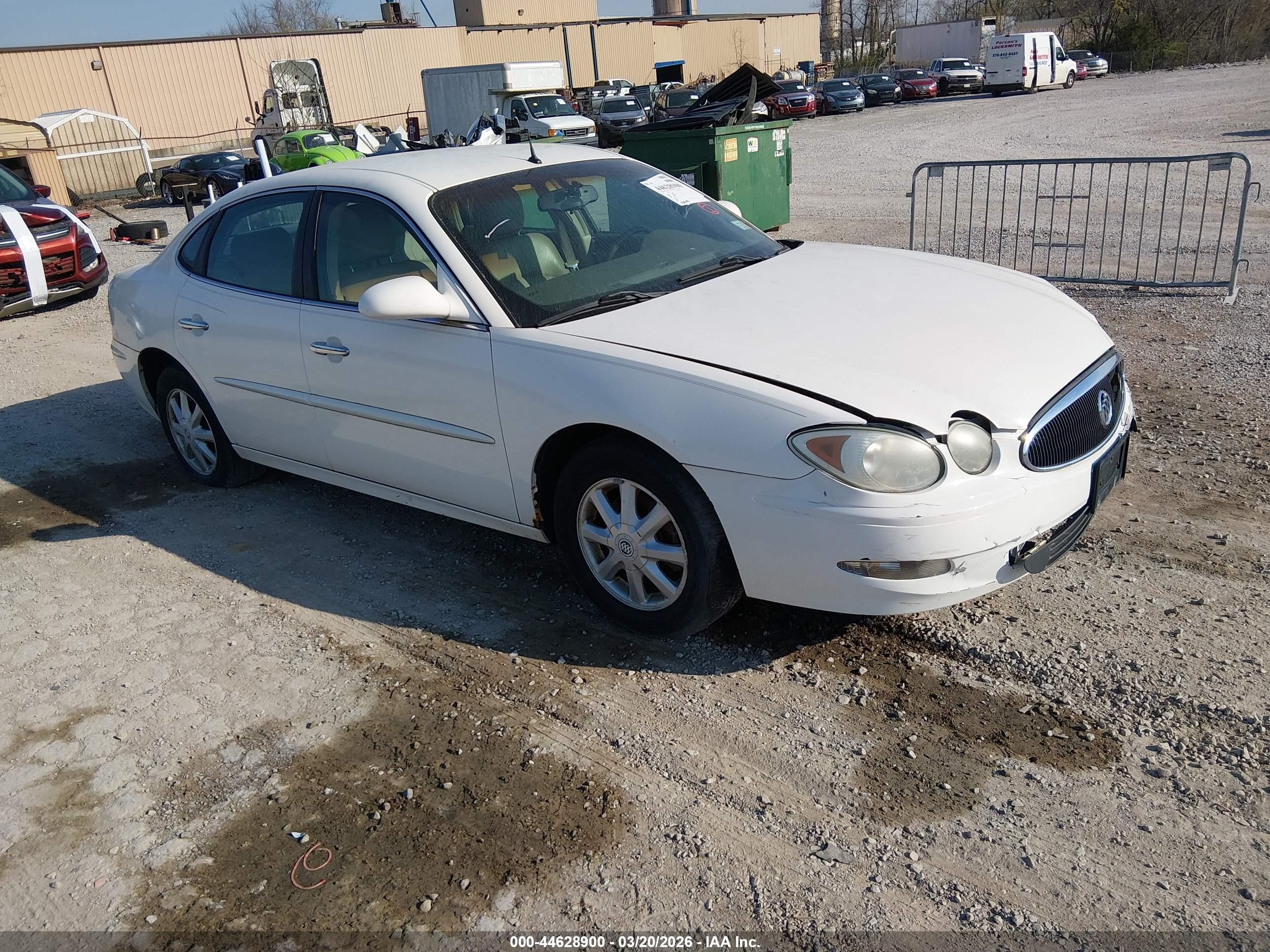 2005 Buick Lacrosse Cxl White vin: 2G4WD532X51235831