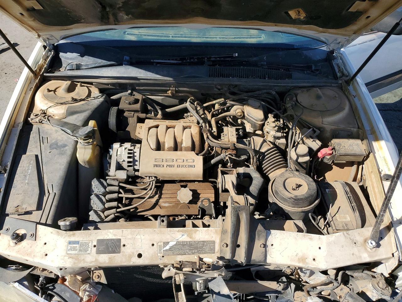 1992 Buick Regal Limited White vin: 2G4WD54L7N1417039