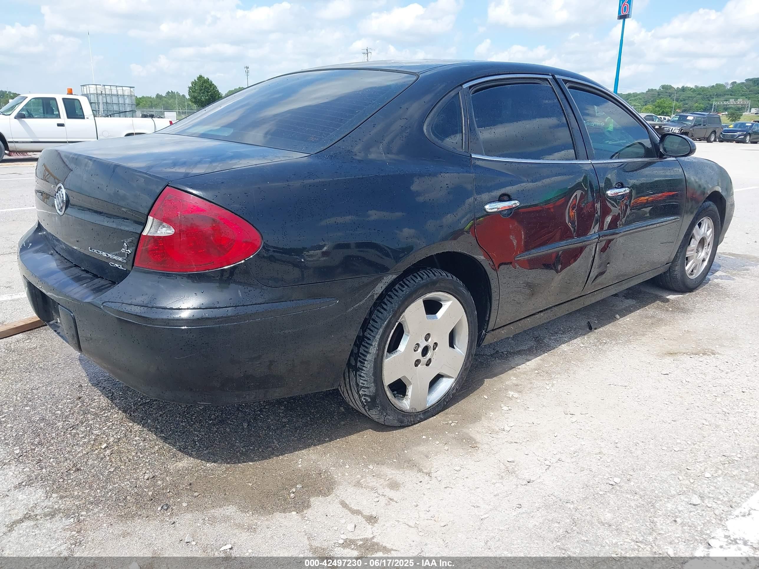 2007 Buick Lacrosse Cxl Black vin: 2G4WD552571117945