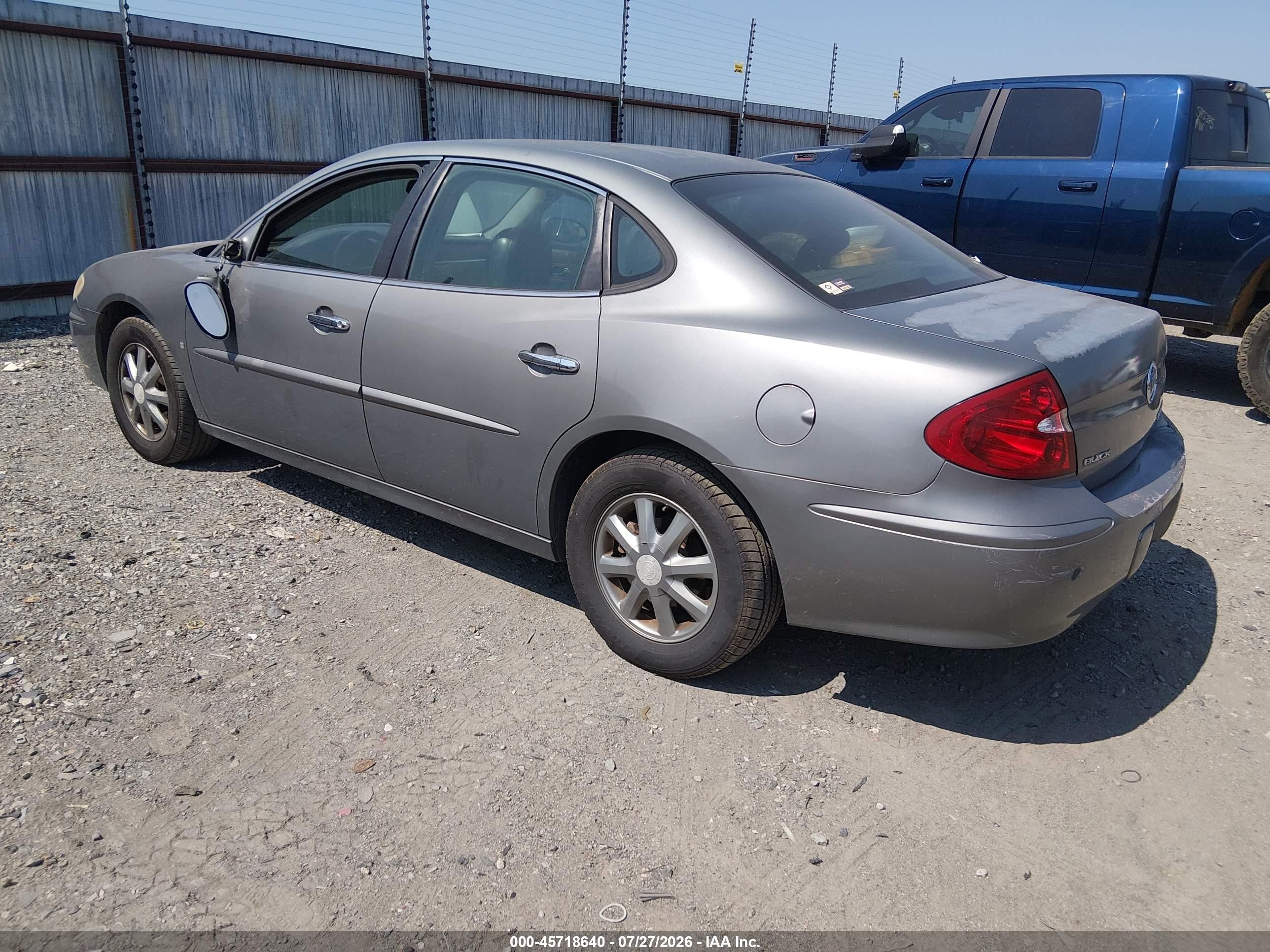 2007 Buick Lacrosse Cxl Gray vin: 2G4WD552971108133
