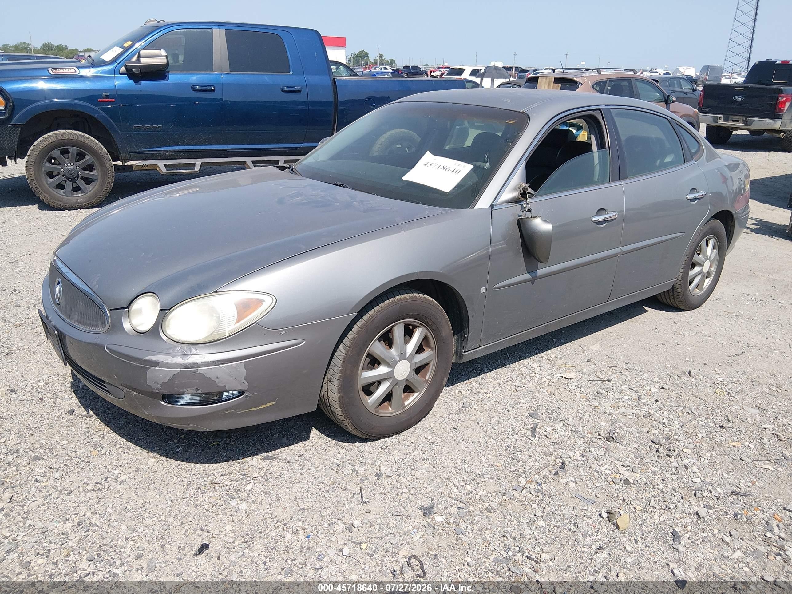 2007 Buick Lacrosse Cxl Gray vin: 2G4WD552971108133