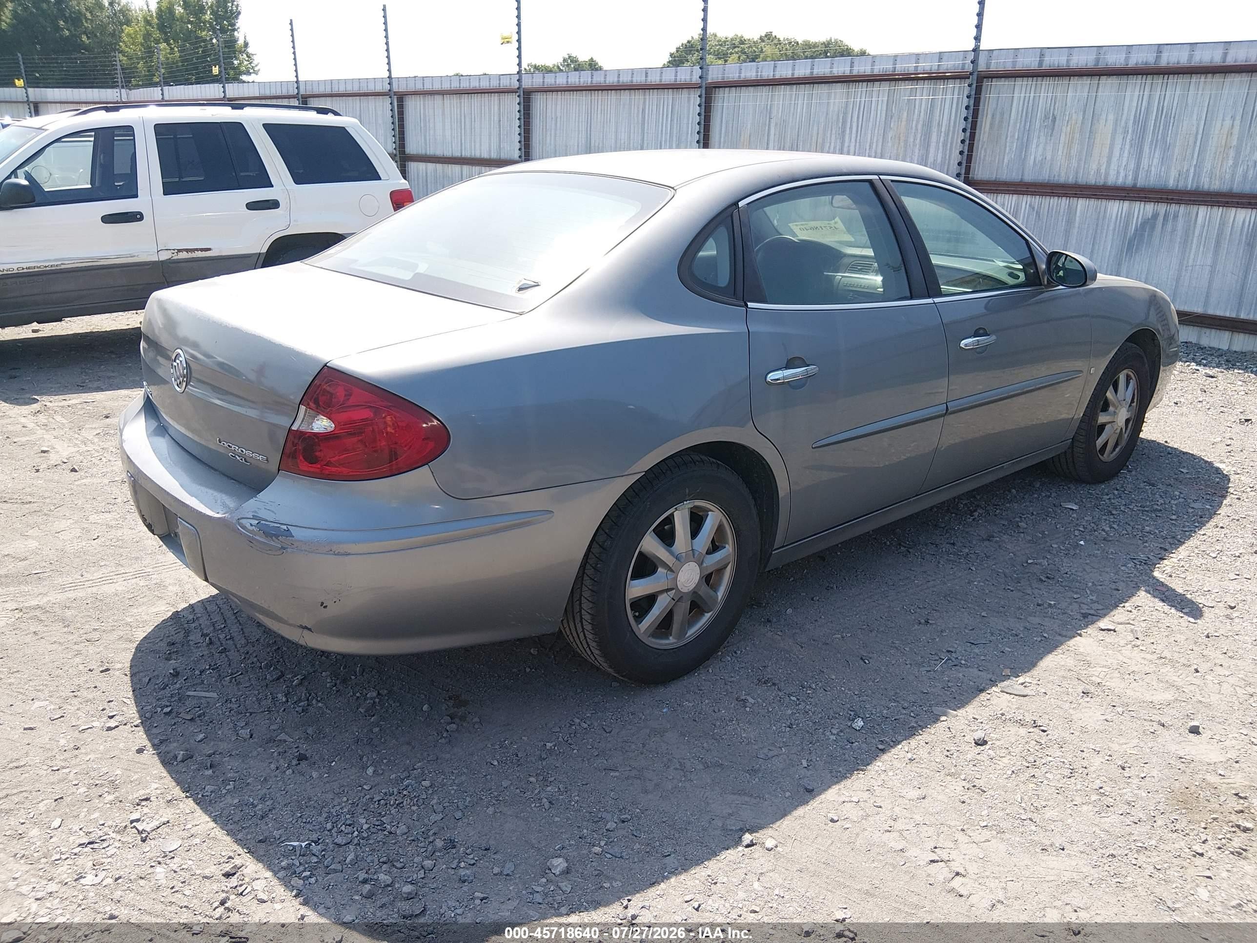 2007 Buick Lacrosse Cxl Gray vin: 2G4WD552971108133