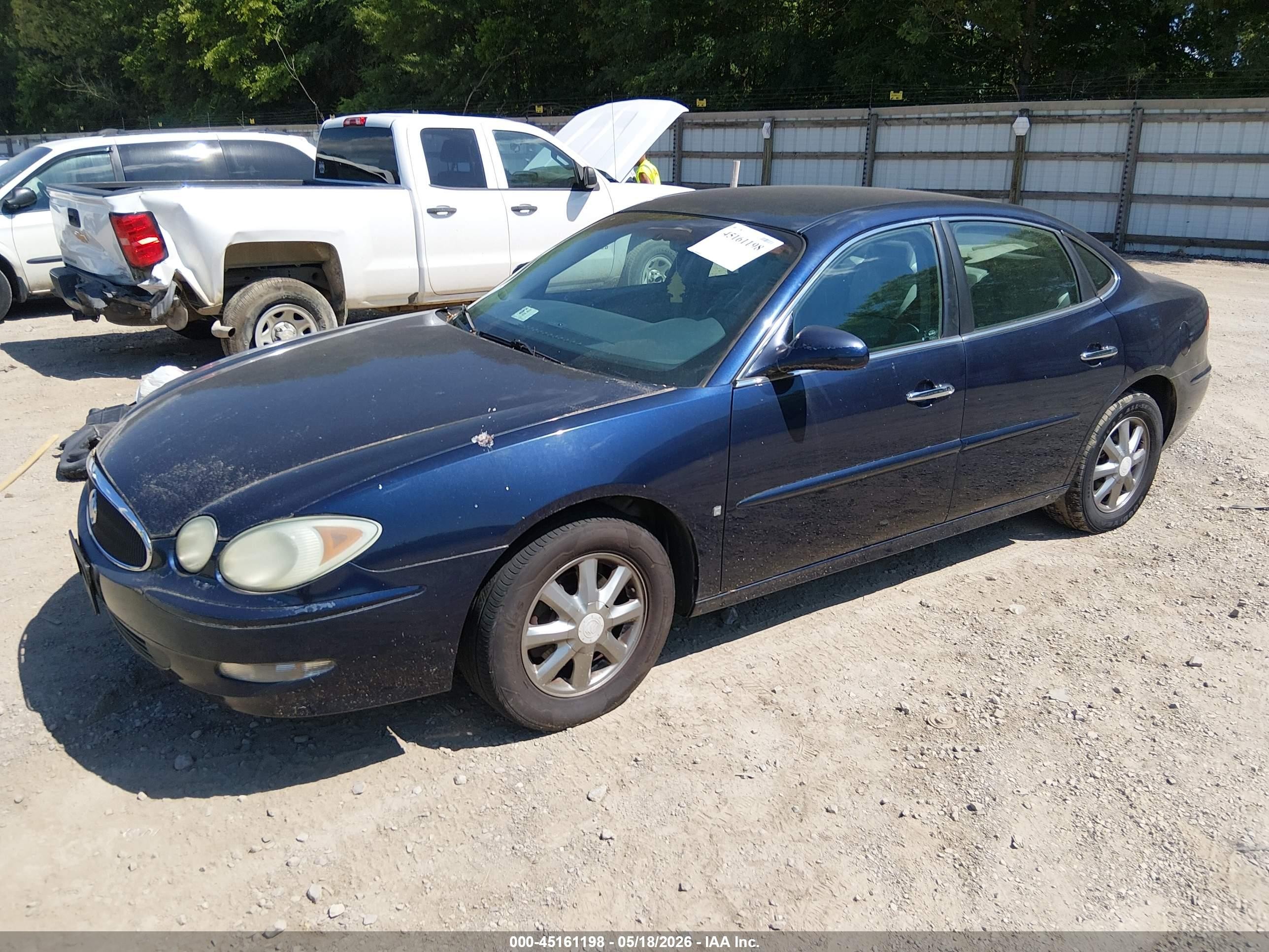 2007 Buick Lacrosse Cxl Dark Blue vin: 2G4WD552X71107301