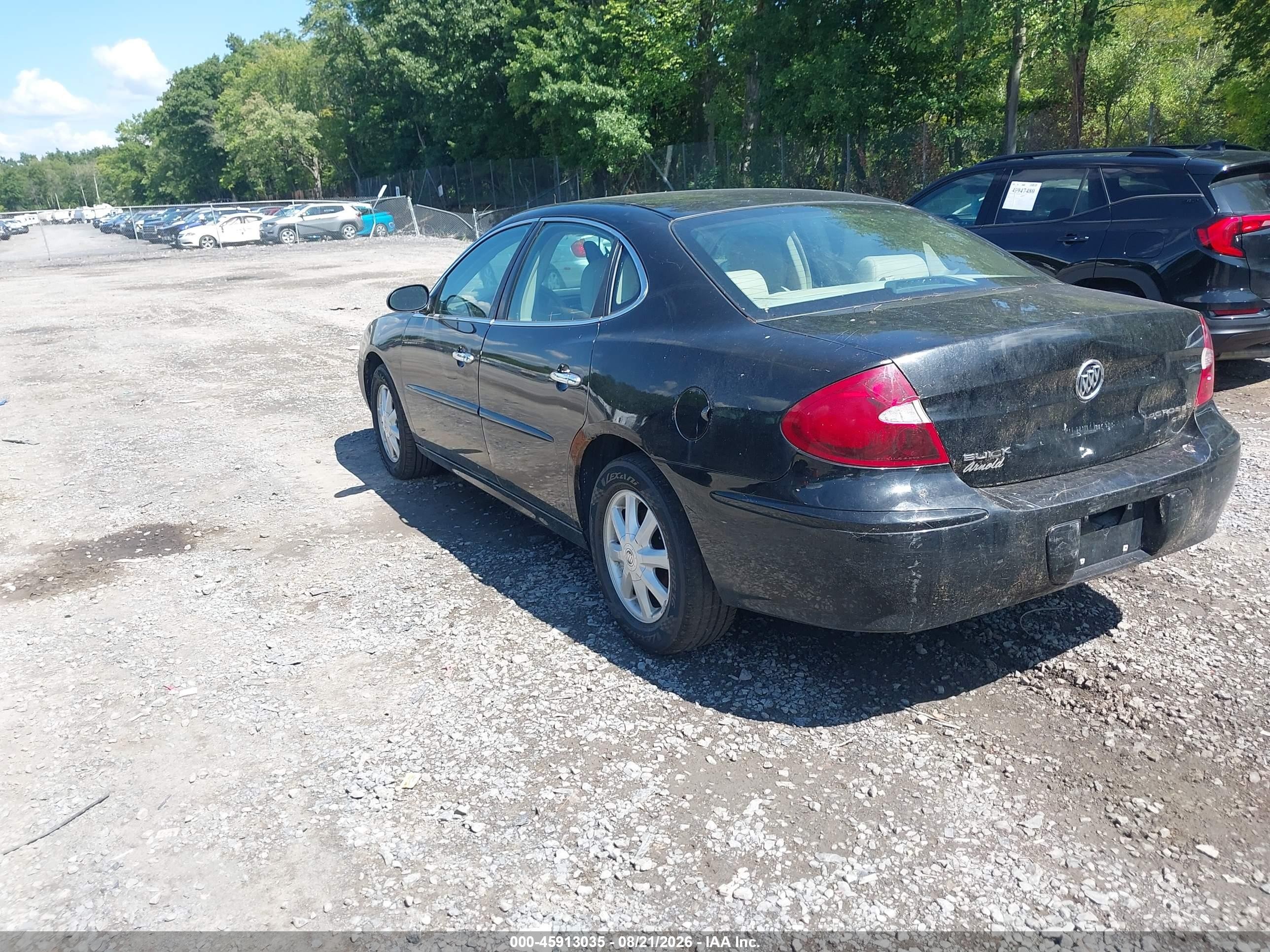 2005 Buick Lacrosse Cxl Black vin: 2G4WD562551225851