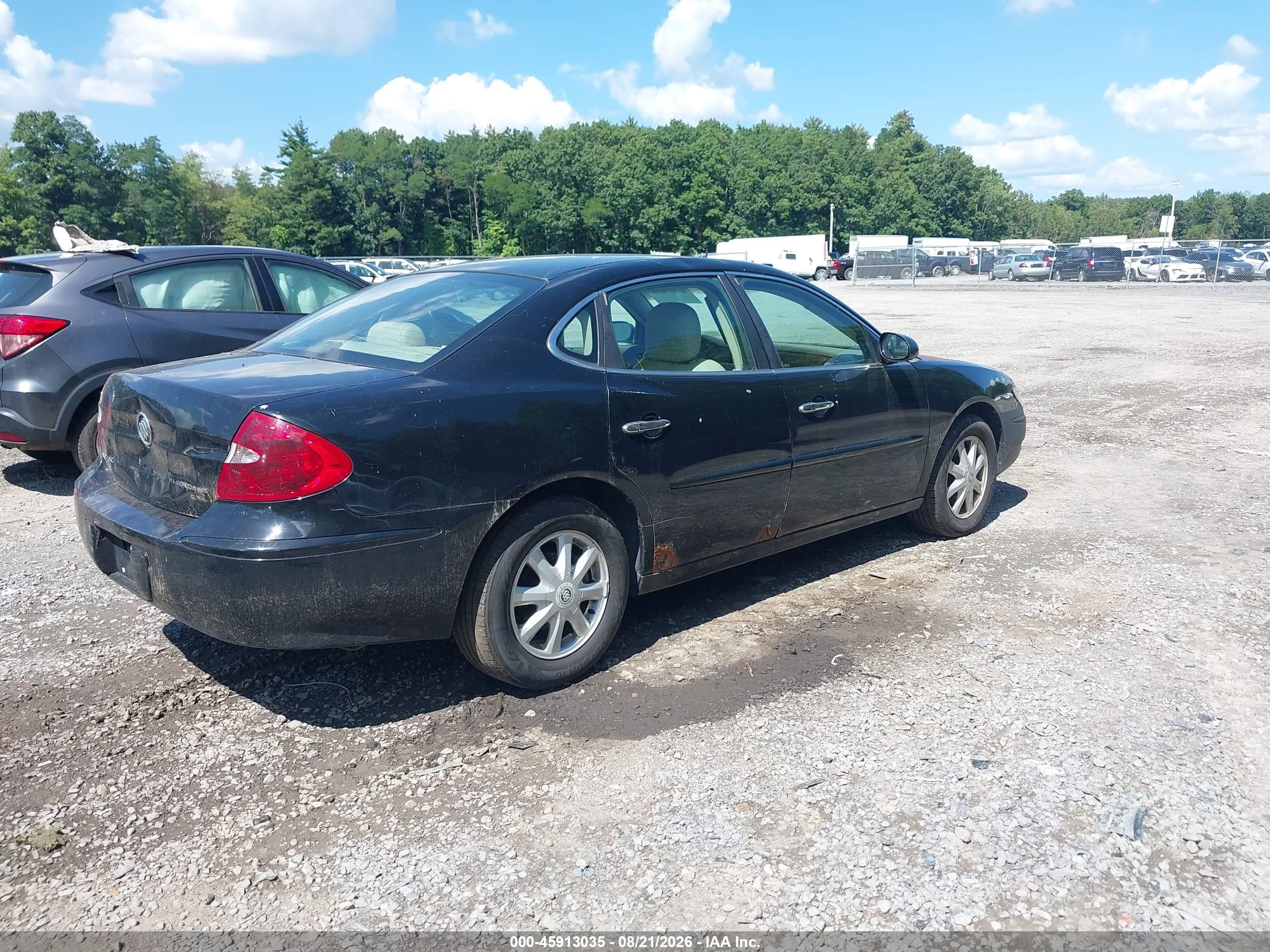 2005 Buick Lacrosse Cxl Black vin: 2G4WD562551225851