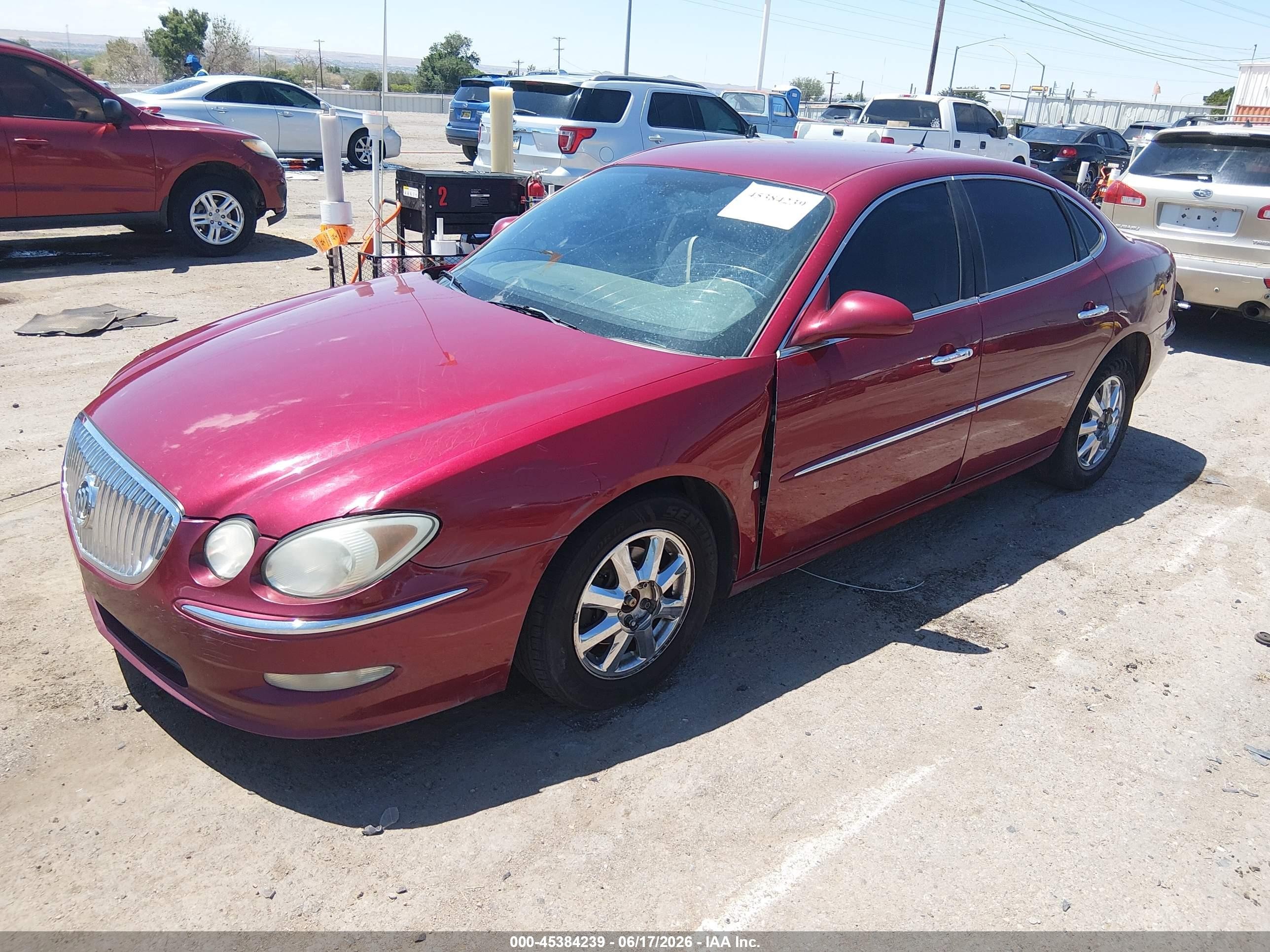 2008 Buick Lacrosse Cxl Red vin: 2G4WD582081285988