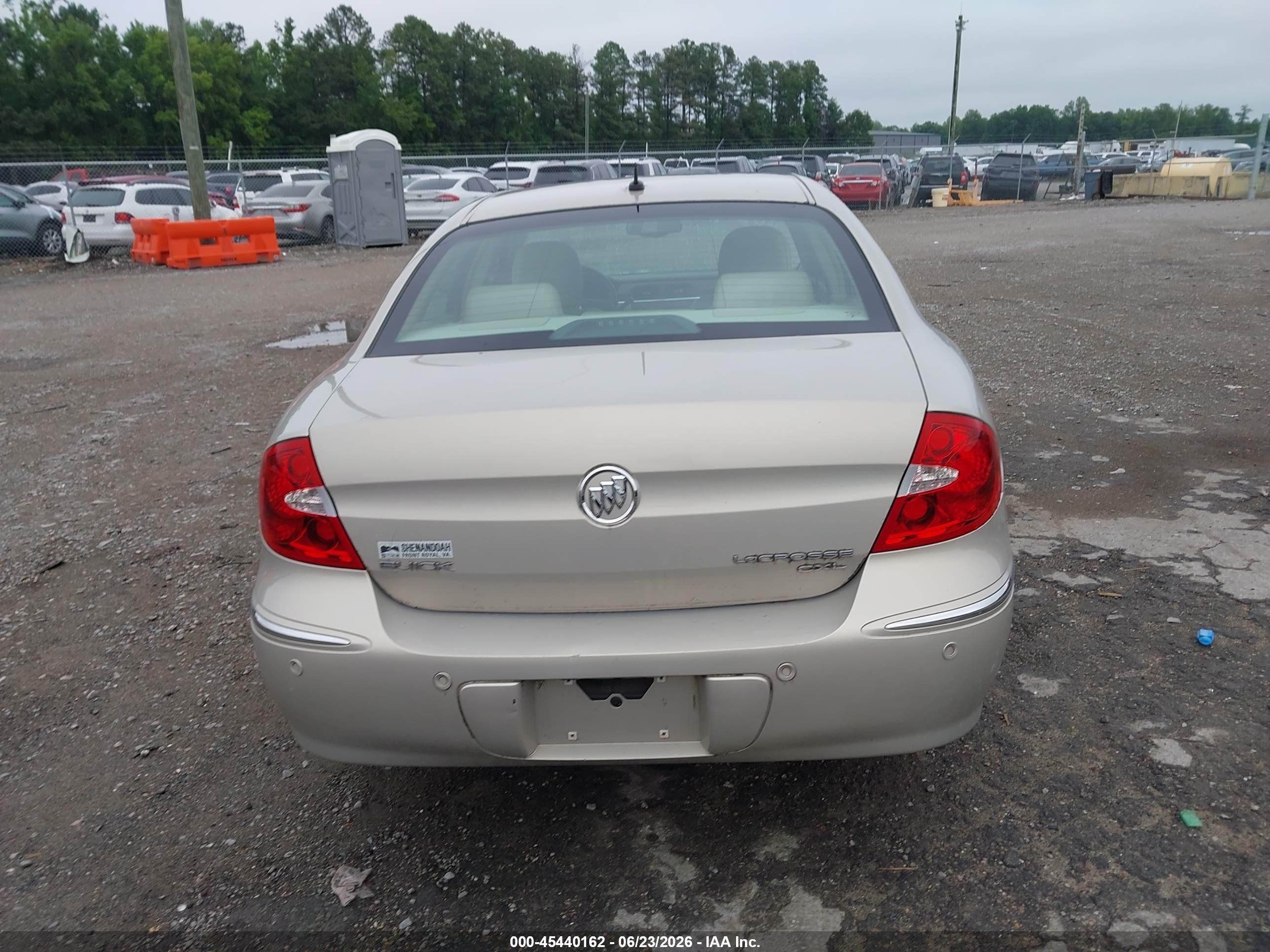 2009 Buick Lacrosse Cxl Gold vin: 2G4WD582091266245