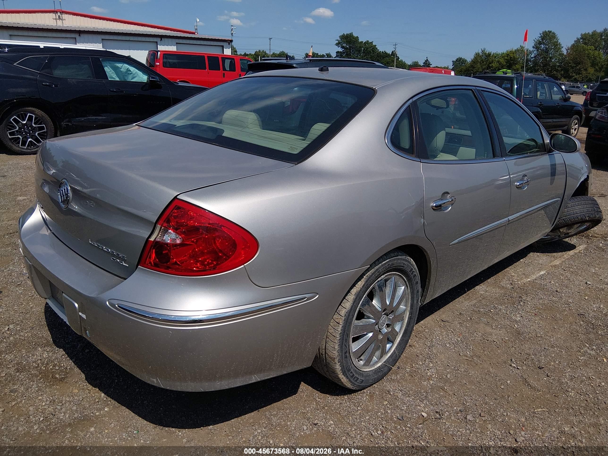 2008 Buick Lacrosse Cxl Champagne vin: 2G4WD582181165262