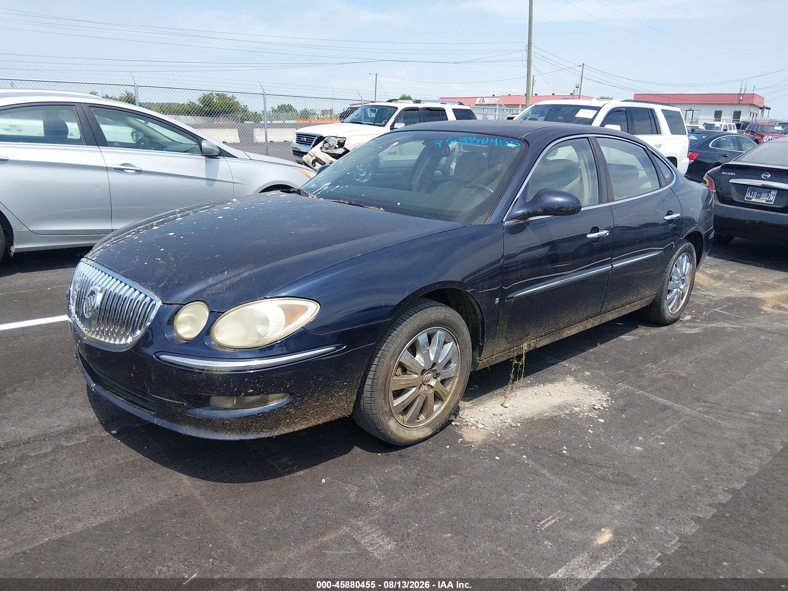 2008 Buick Lacrosse Cxl Blue vin: 2G4WD582181176018