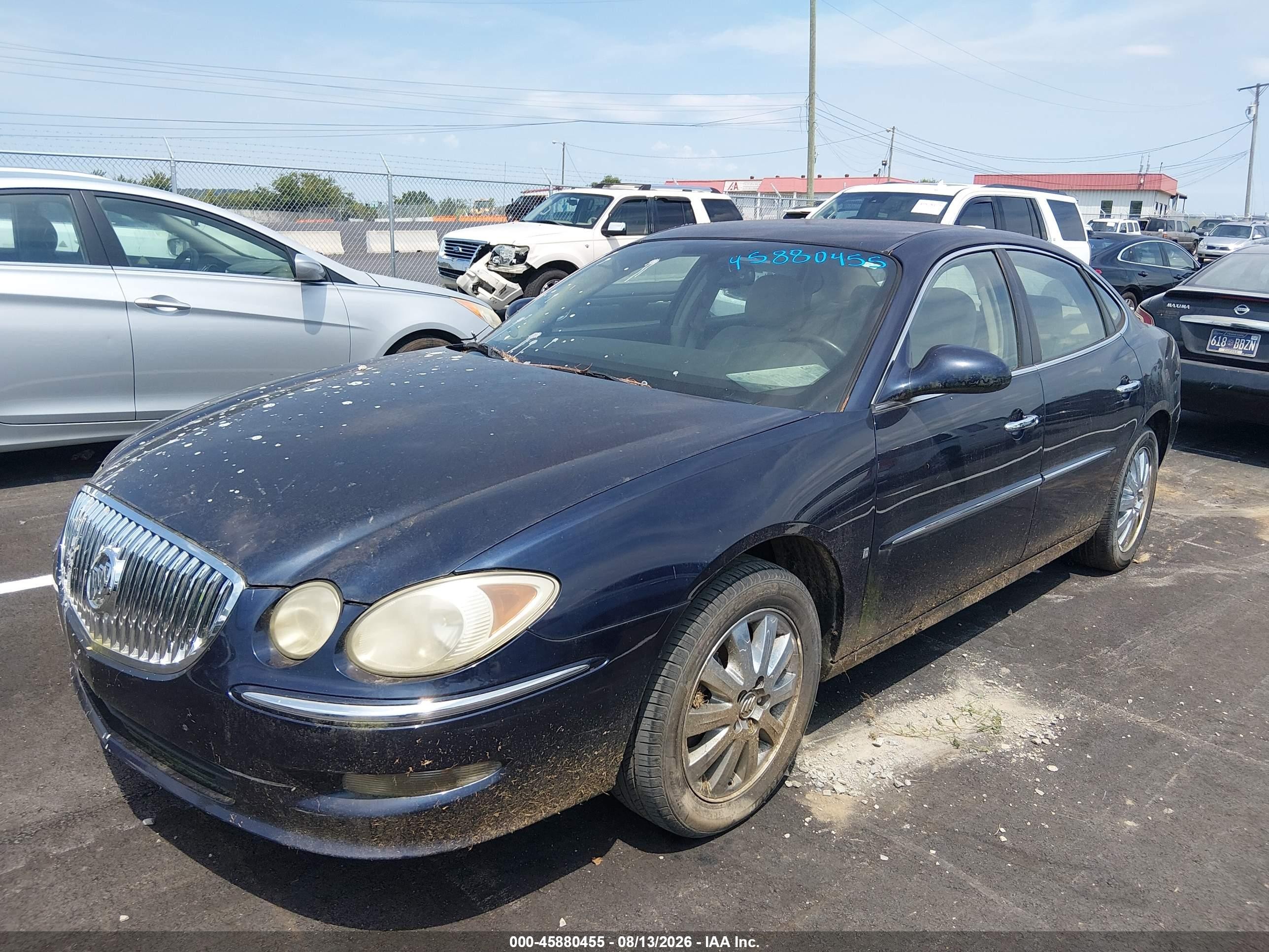2008 Buick Lacrosse Cxl Blue vin: 2G4WD582181176018