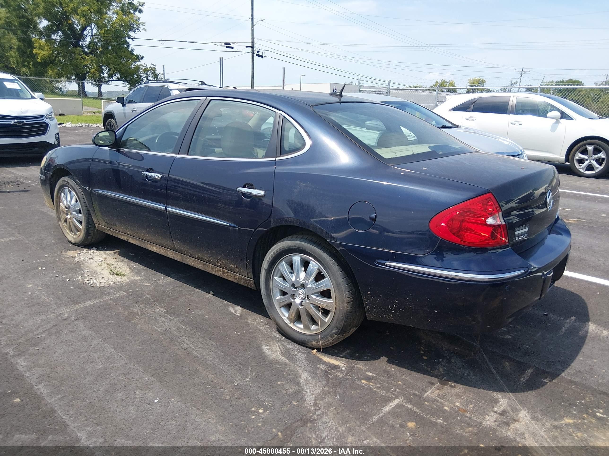 2008 Buick Lacrosse Cxl Blue vin: 2G4WD582181176018