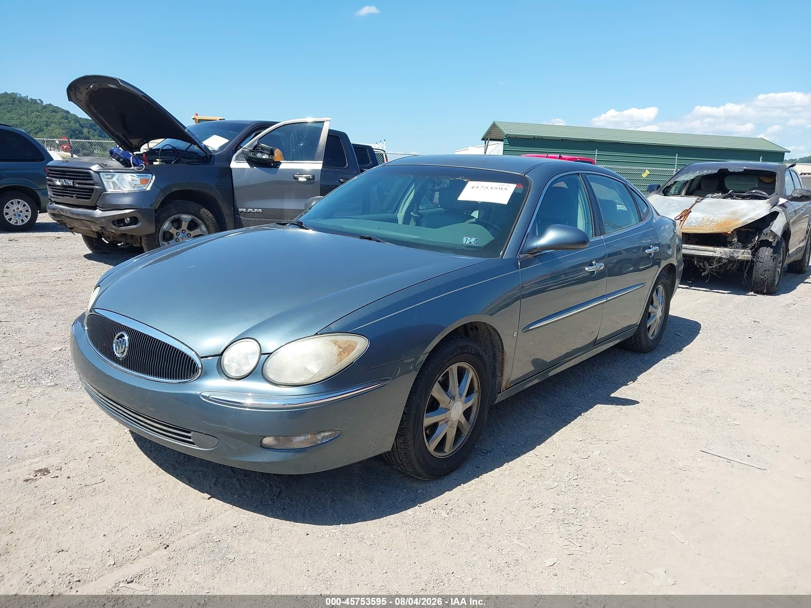 2007 Buick Lacrosse Cxl Blue vin: 2G4WD582271124377