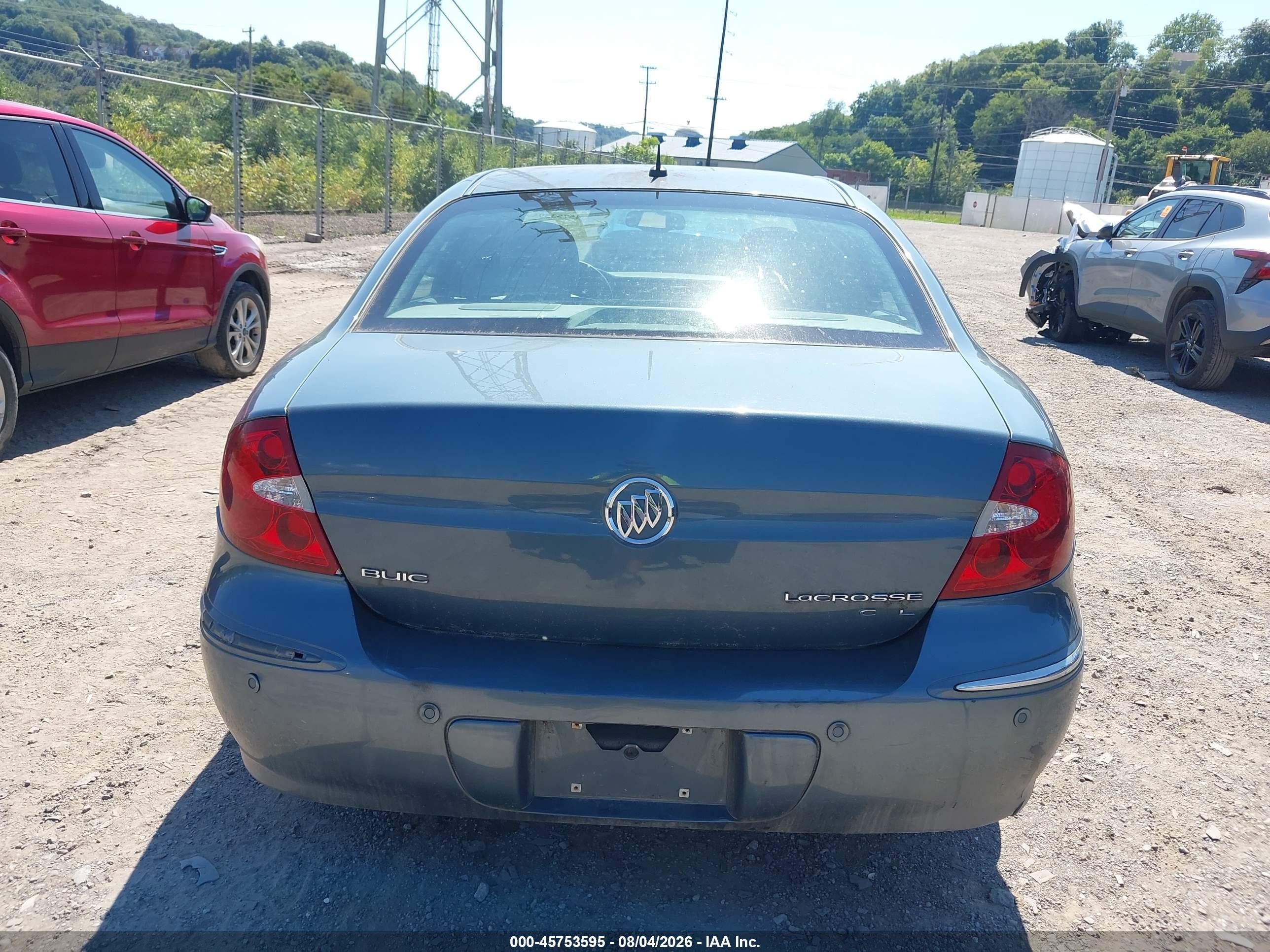 2007 Buick Lacrosse Cxl Blue vin: 2G4WD582271124377