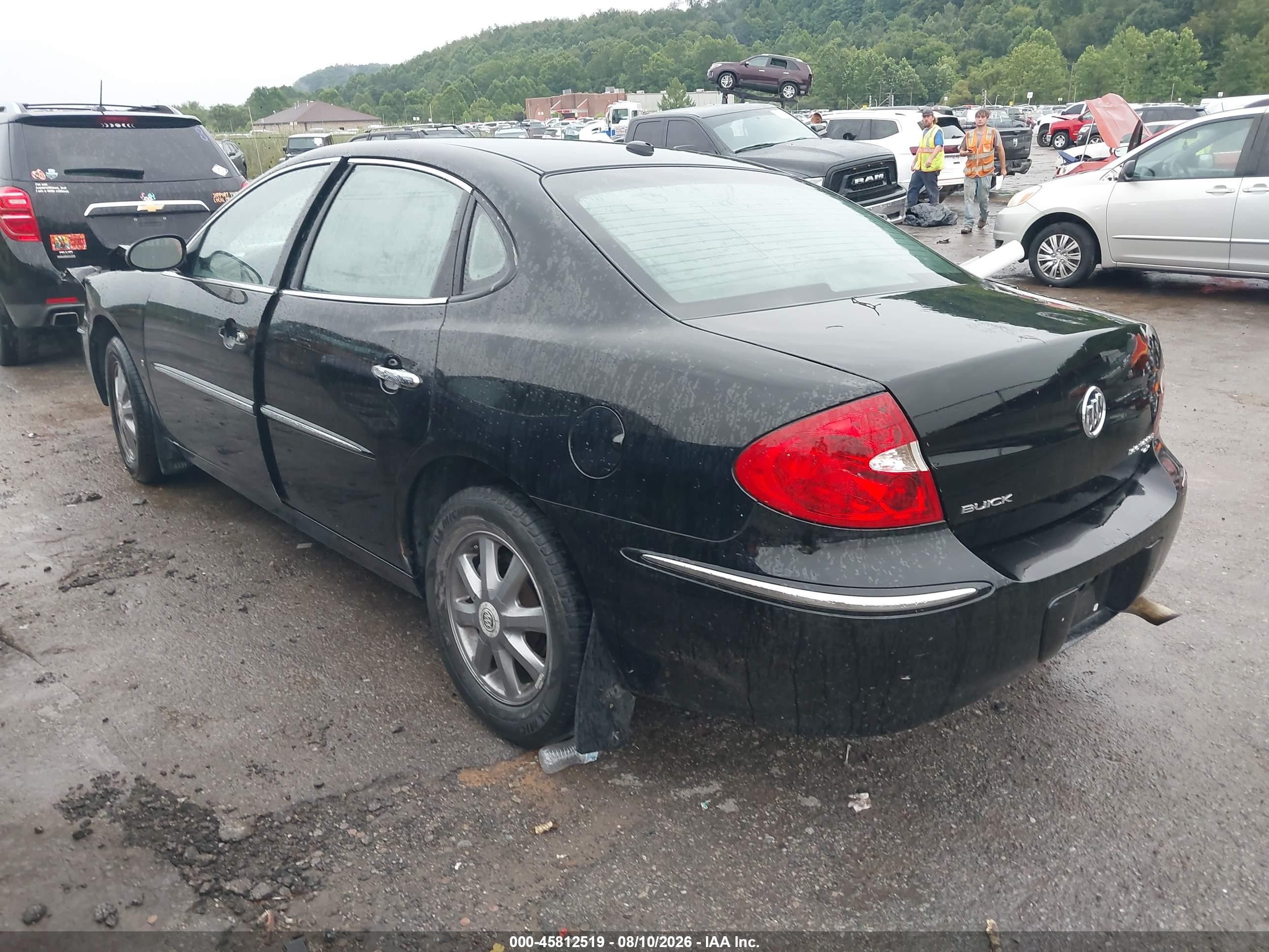 2007 Buick Lacrosse Cxl Black vin: 2G4WD582271244101