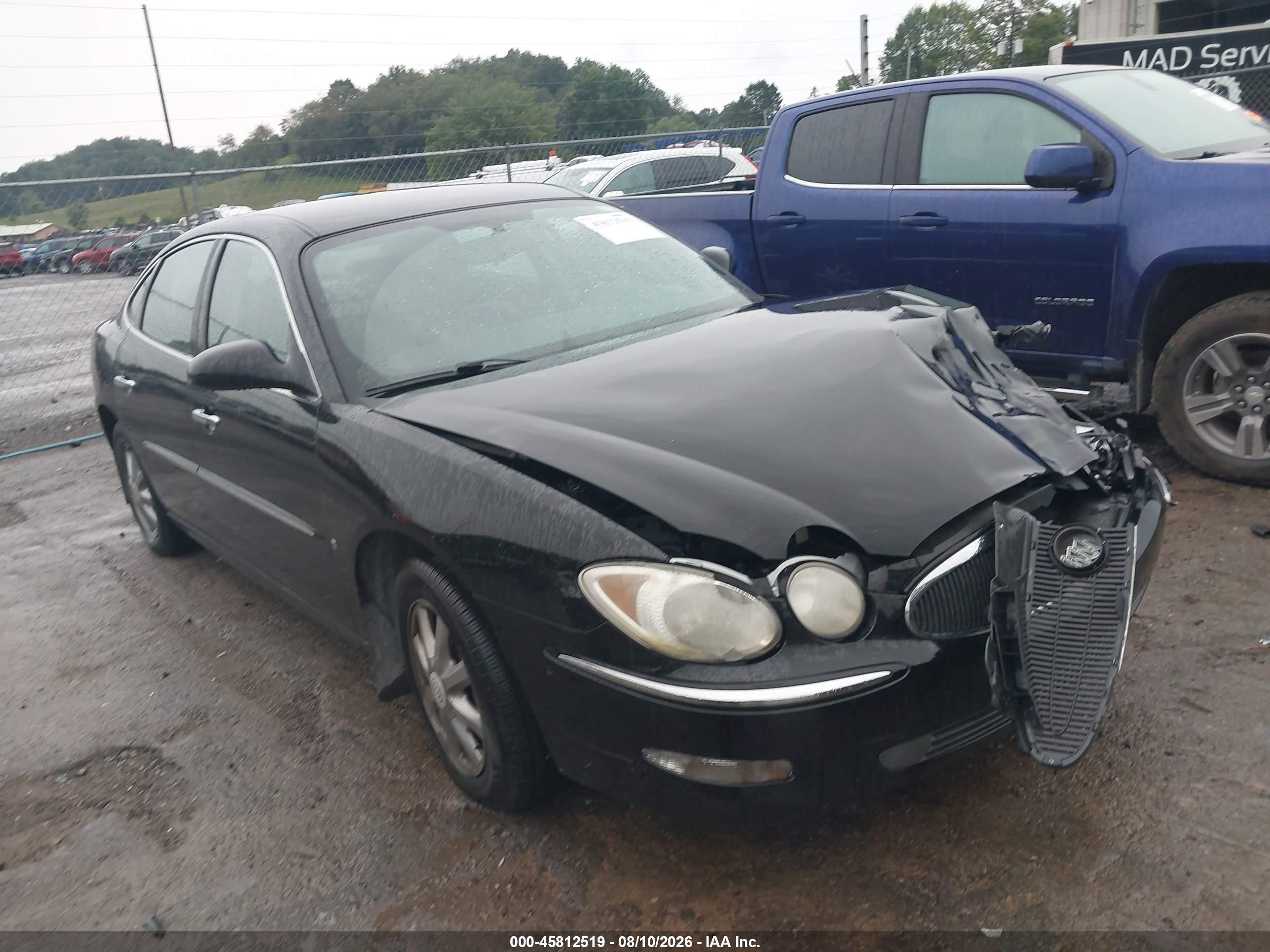 2007 Buick Lacrosse Cxl Black vin: 2G4WD582271244101