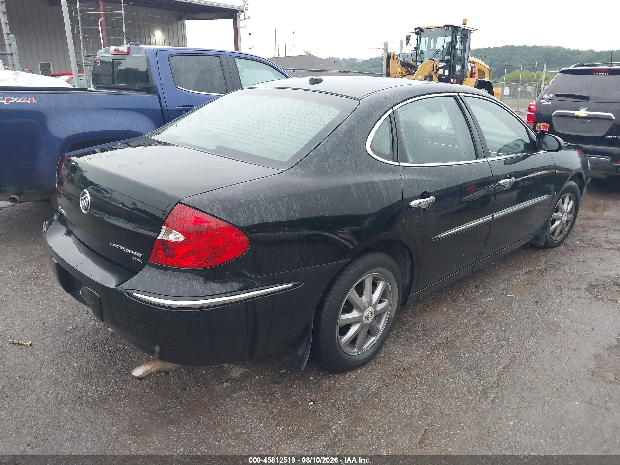 2007 Buick Lacrosse Cxl Black vin: 2G4WD582271244101