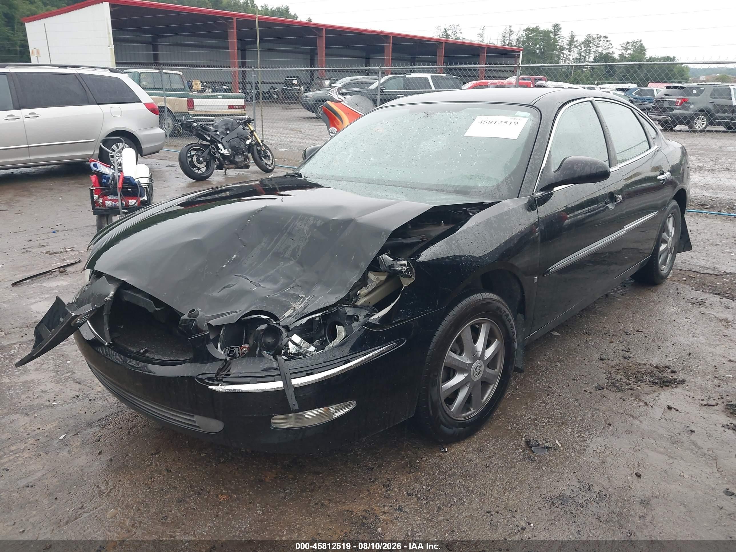 2007 Buick Lacrosse Cxl Black vin: 2G4WD582271244101